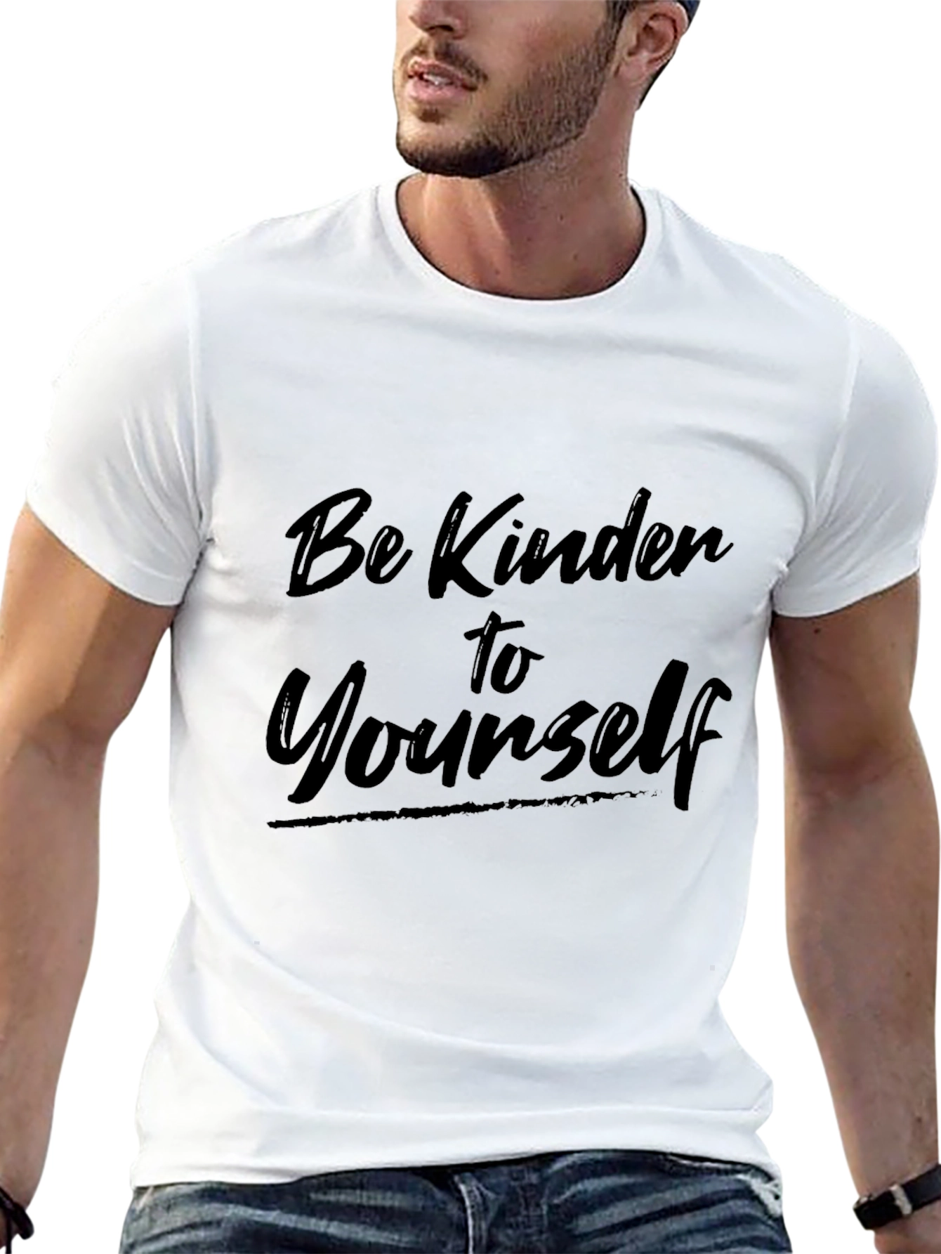 Be Kinder to Yourself Graphic T-Shirt - Black