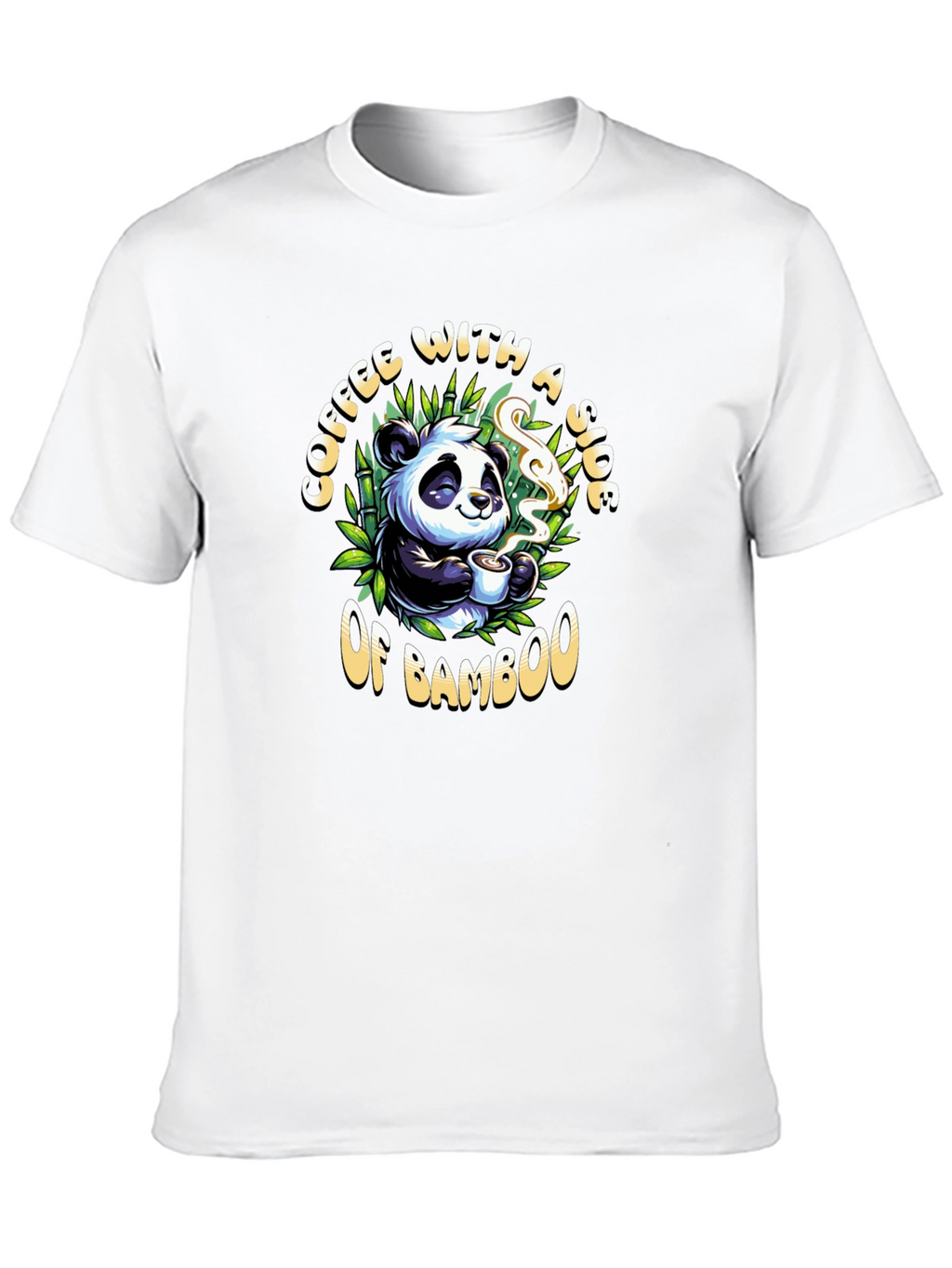Coffee and Bamboo Panda T-Shirt