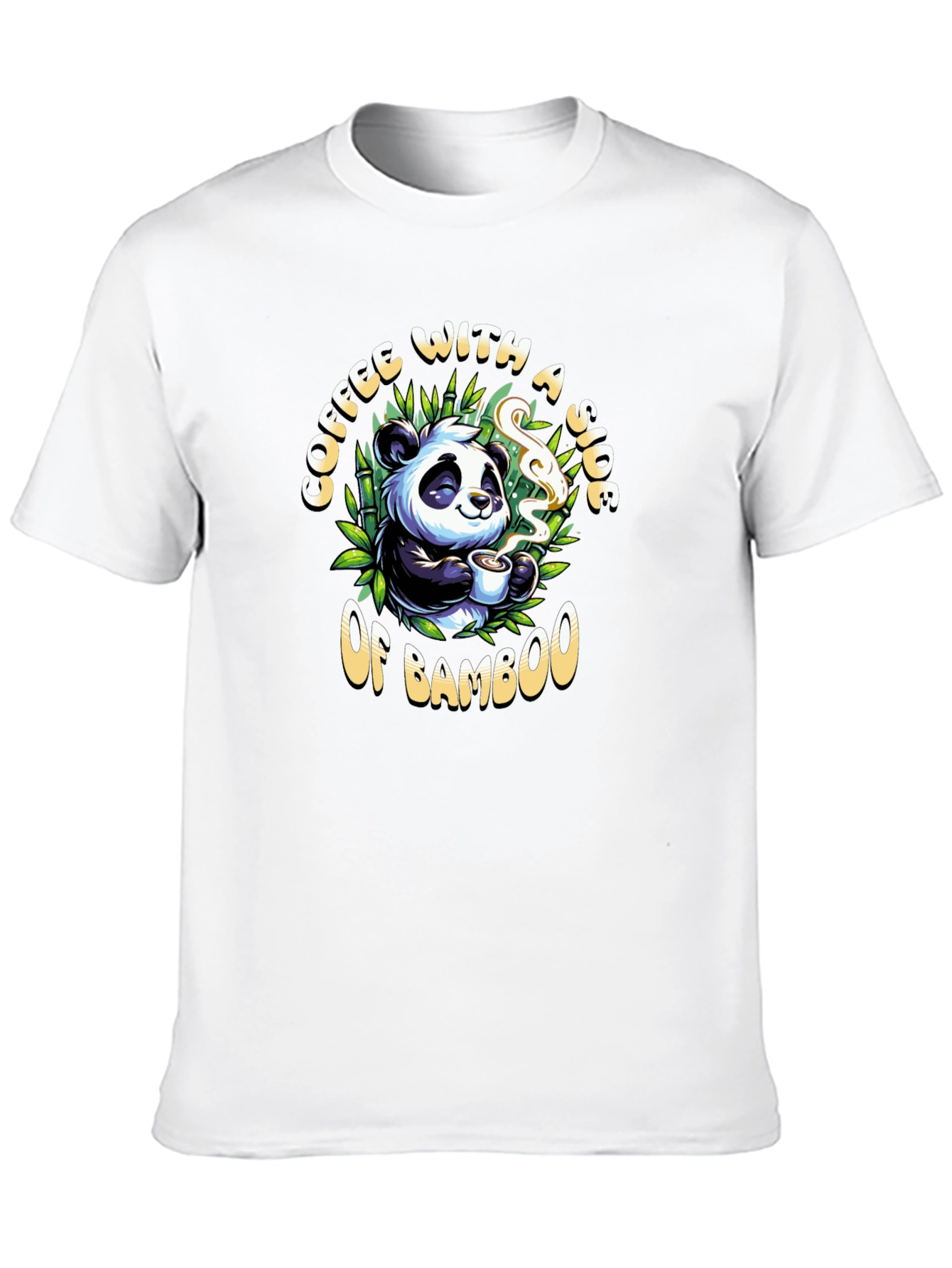 Coffee and Bamboo Panda T-Shirt