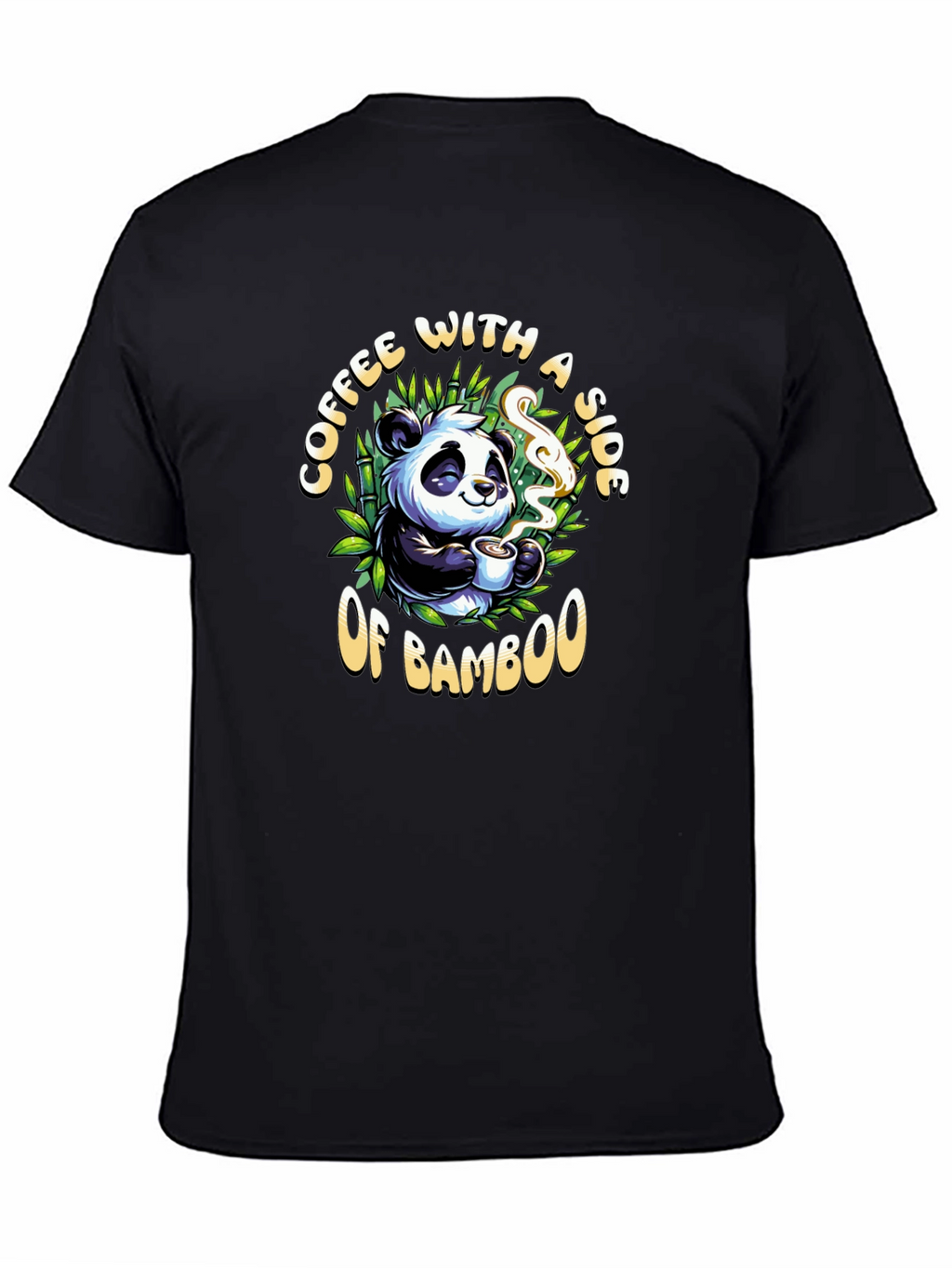 Coffee and Bamboo Panda T-Shirt