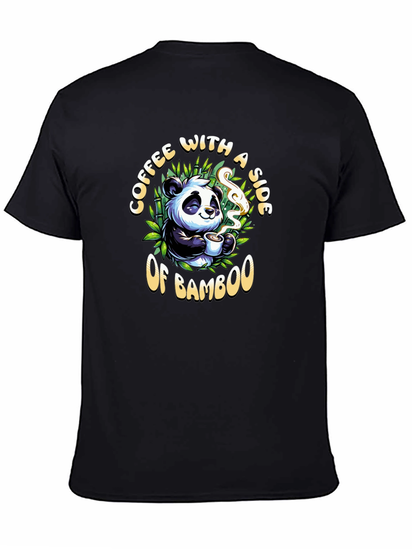 Coffee and Bamboo Panda T-Shirt
