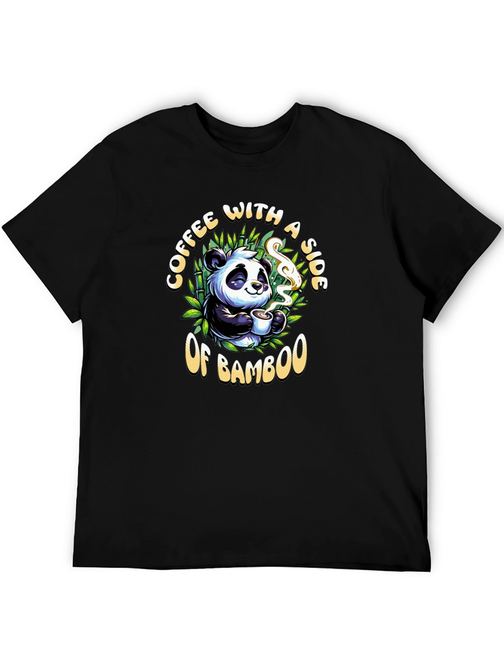 Coffee and Bamboo Panda T-Shirt