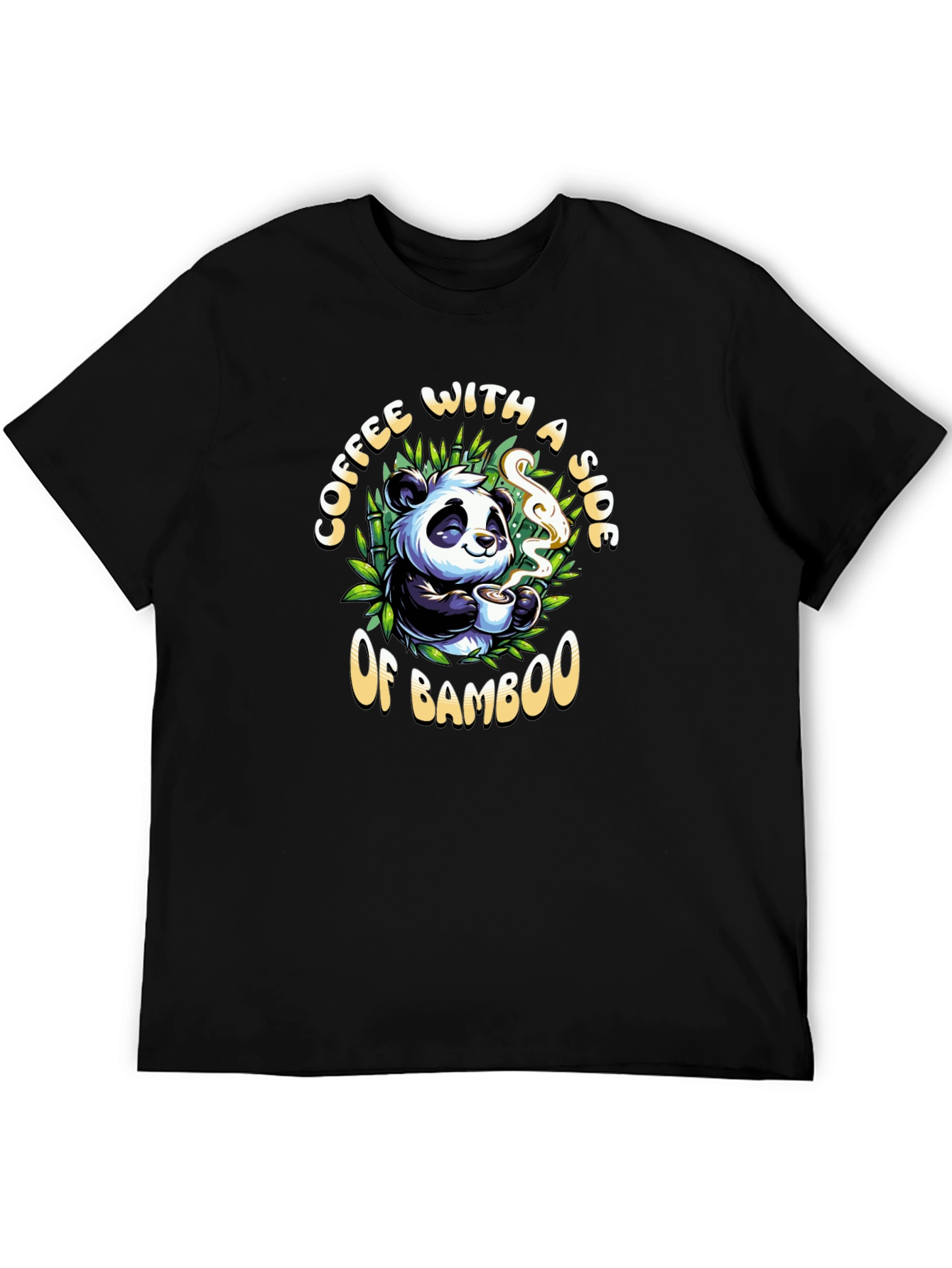 Coffee and Bamboo Panda T-Shirt
