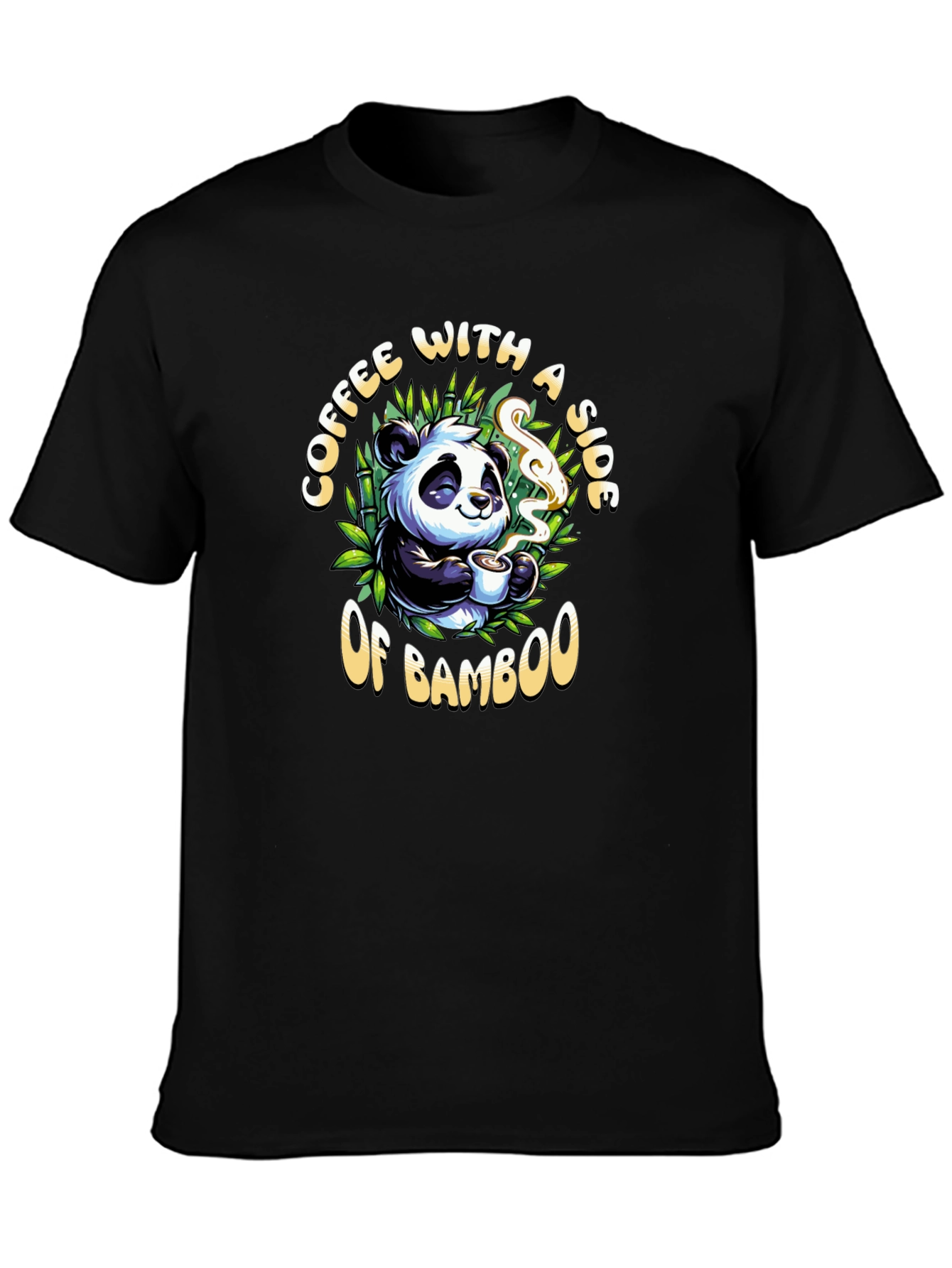 Coffee and Bamboo Panda T-Shirt