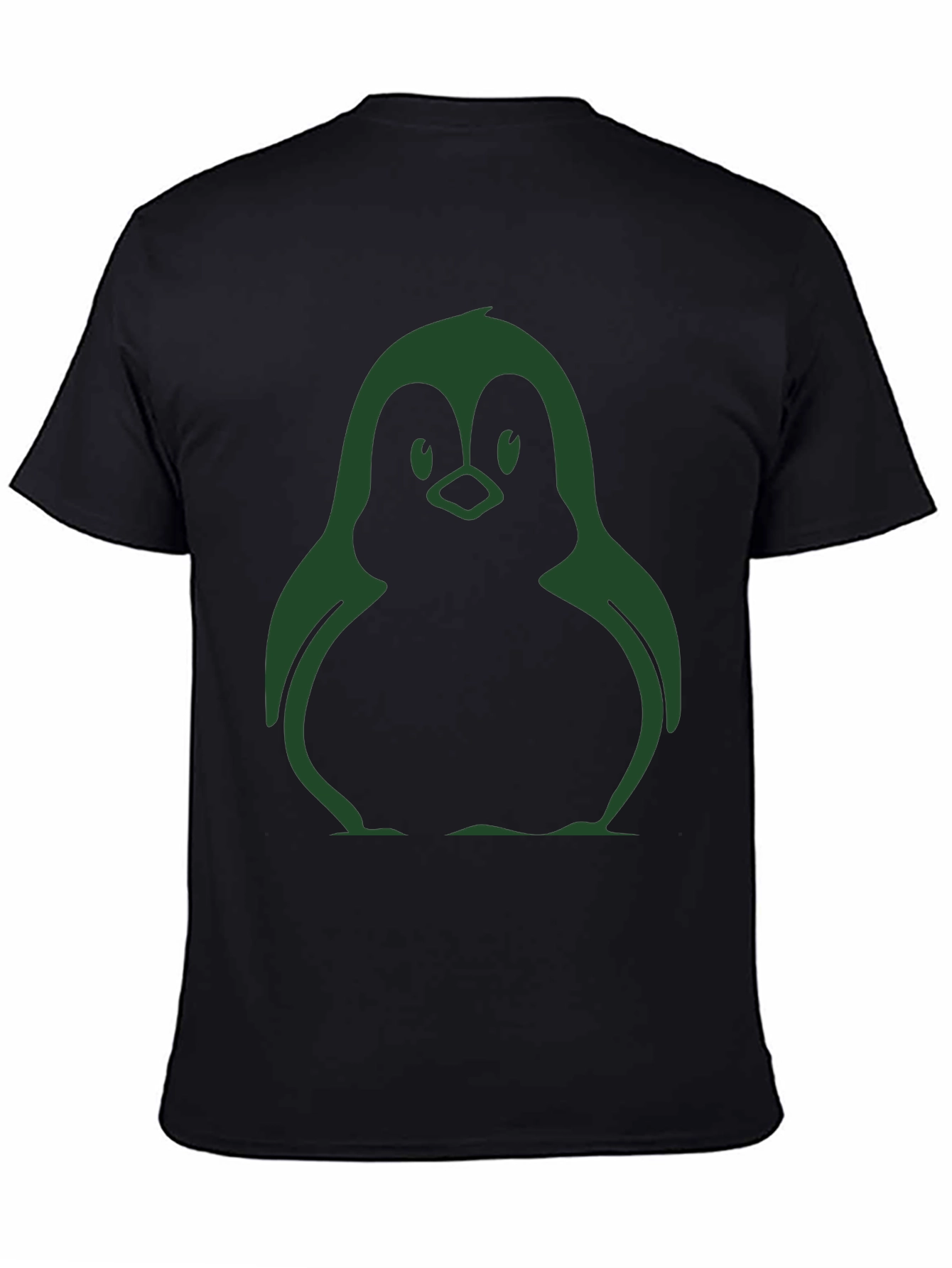 Cool Penguin Graphic Black T-Shirt