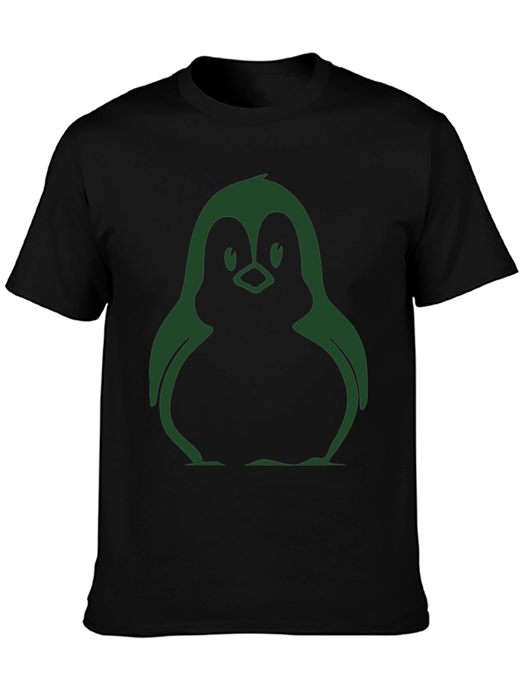 Cool Penguin Graphic Black T-Shirt