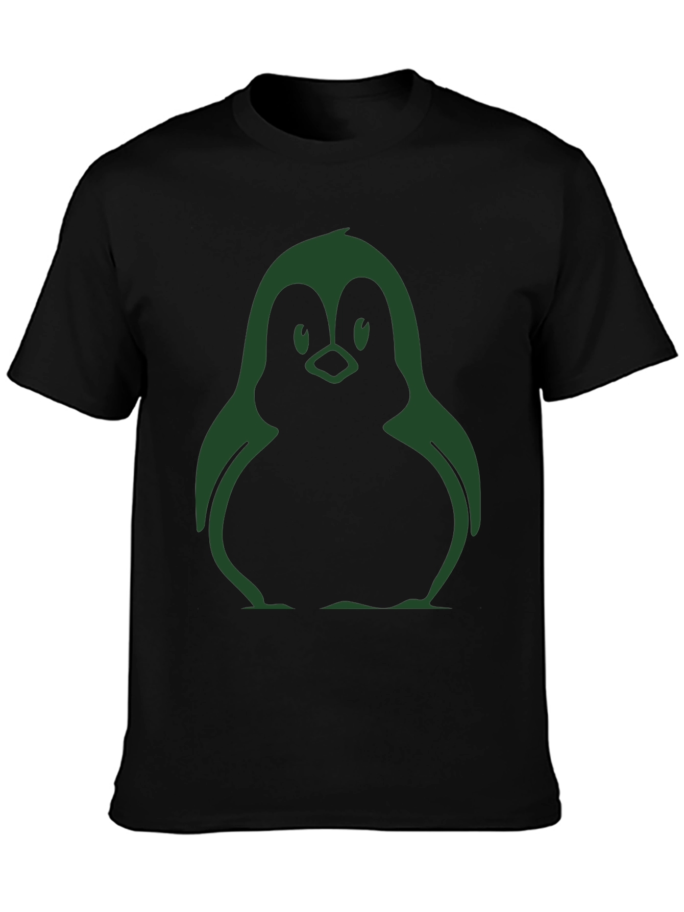 Cool Penguin Graphic Black T-Shirt