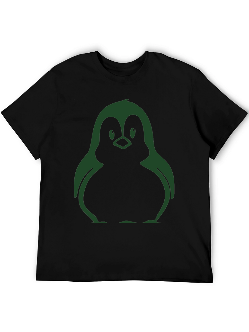 Cool Penguin Graphic Black T-Shirt