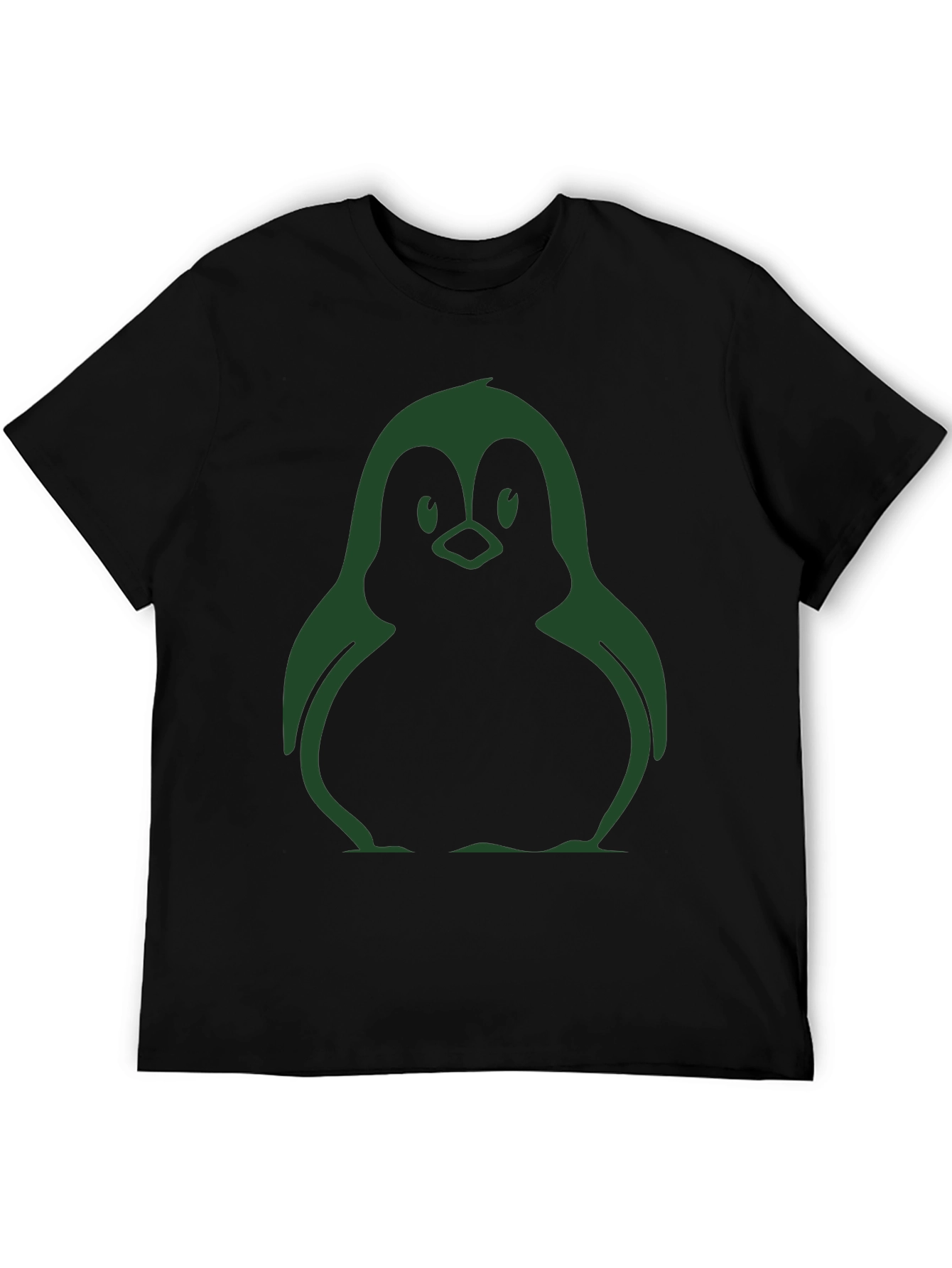 Cool Penguin Graphic Black T-Shirt