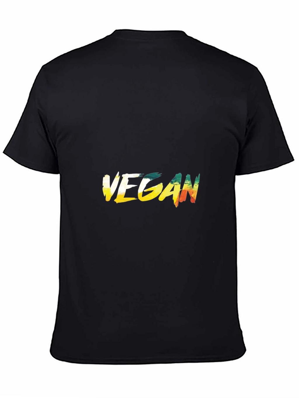 Vegan Graphic Tee - Unisex Black T-Shirt