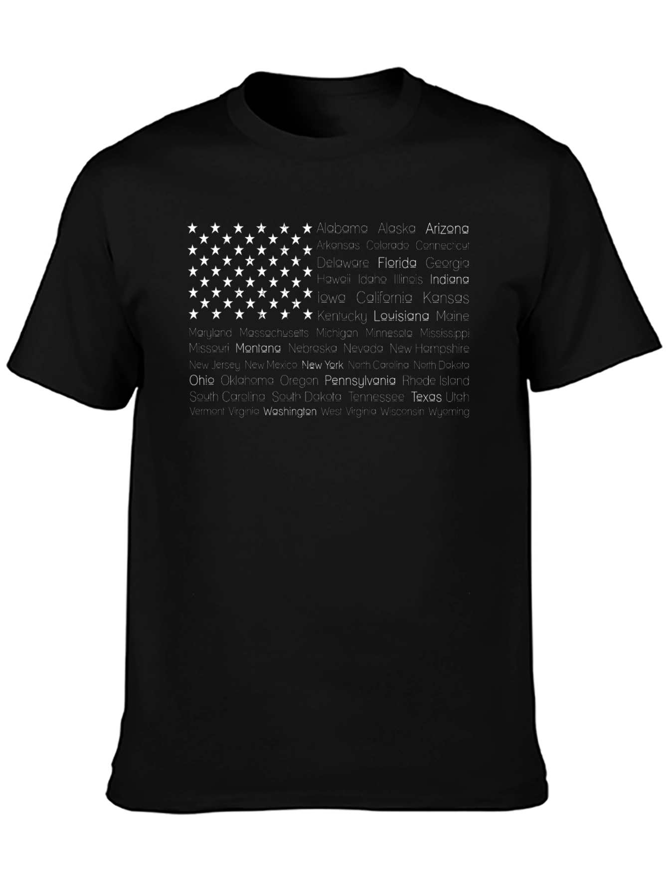 USA States Flag Graphic T-Shirt - Patriotic Pride