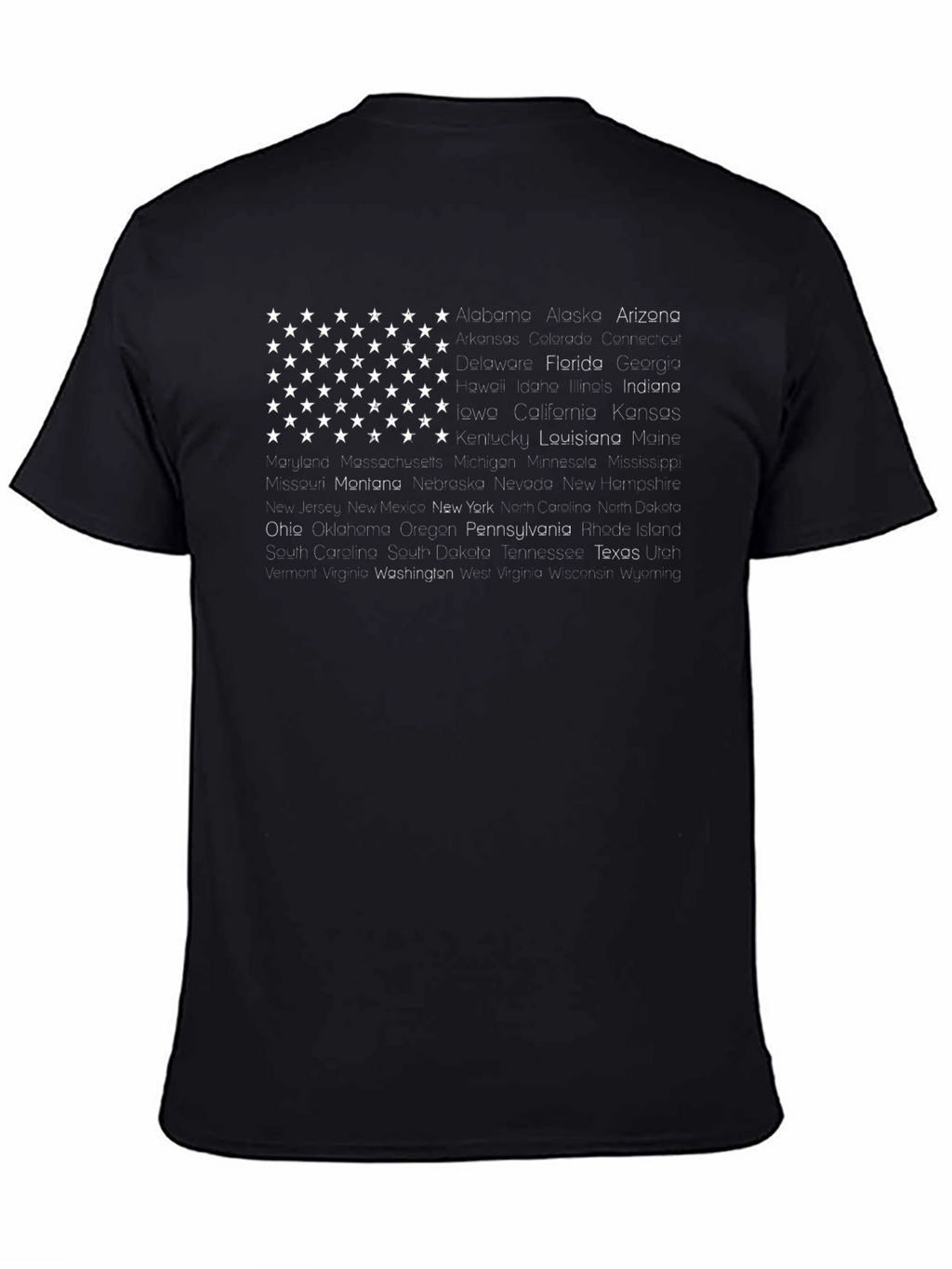USA States Flag Graphic T-Shirt - Patriotic Pride