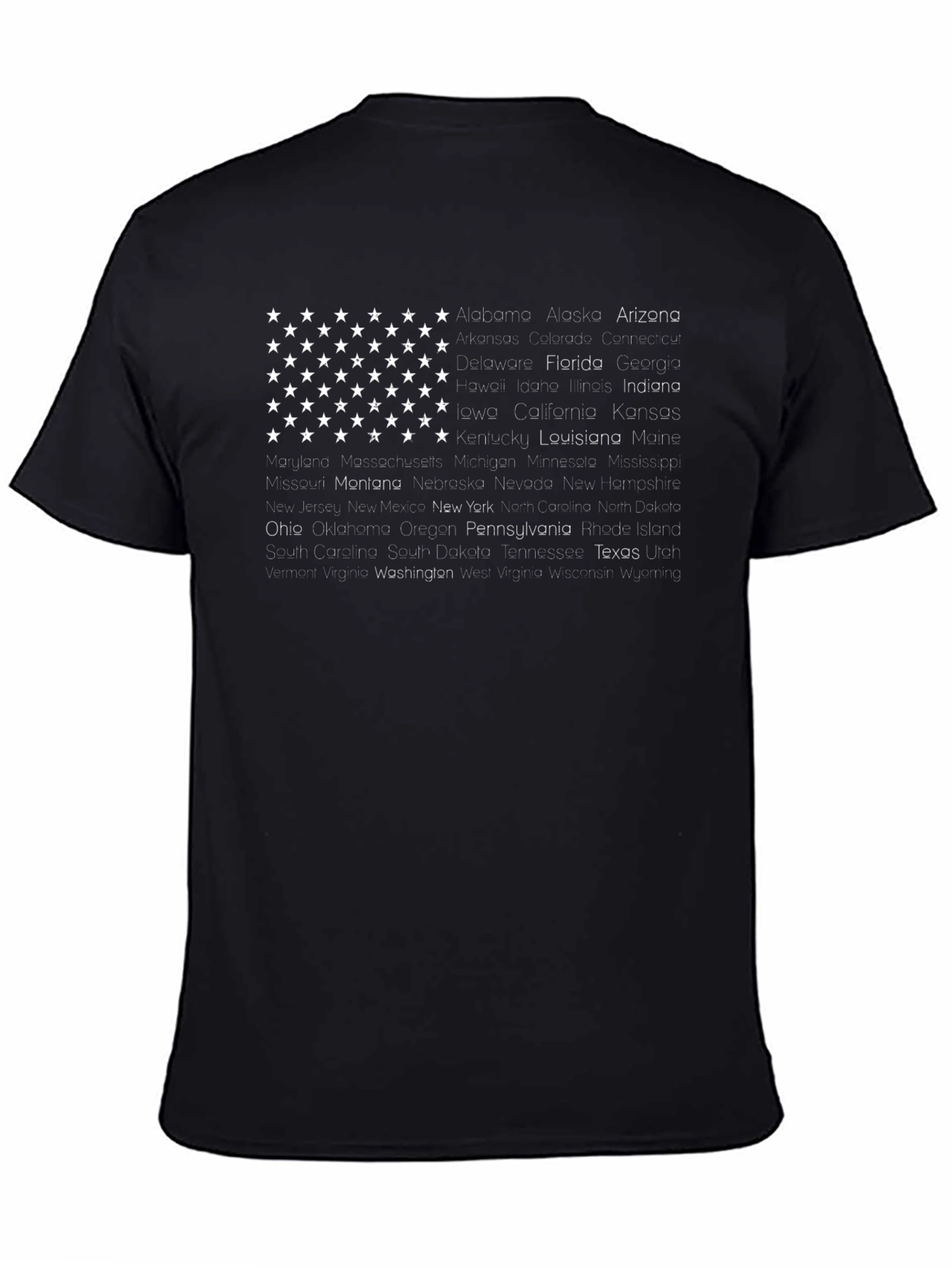 USA States Flag Graphic T-Shirt - Patriotic Pride