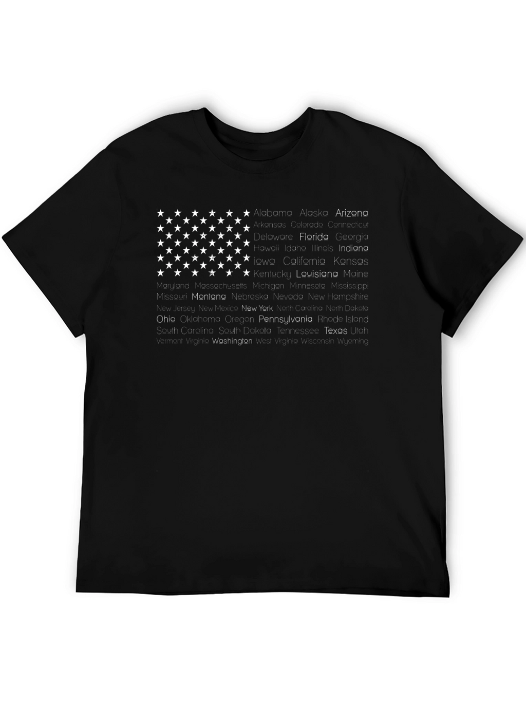 USA States Flag Graphic T-Shirt - Patriotic Pride