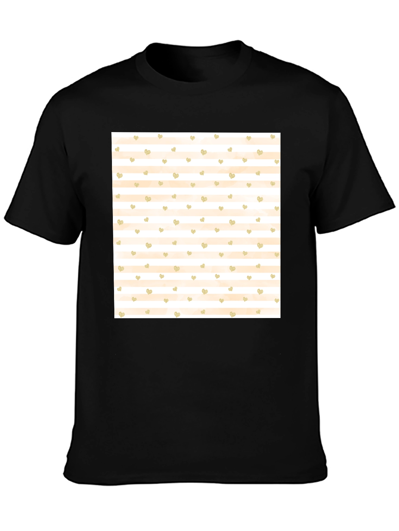 Striped Heart Tee