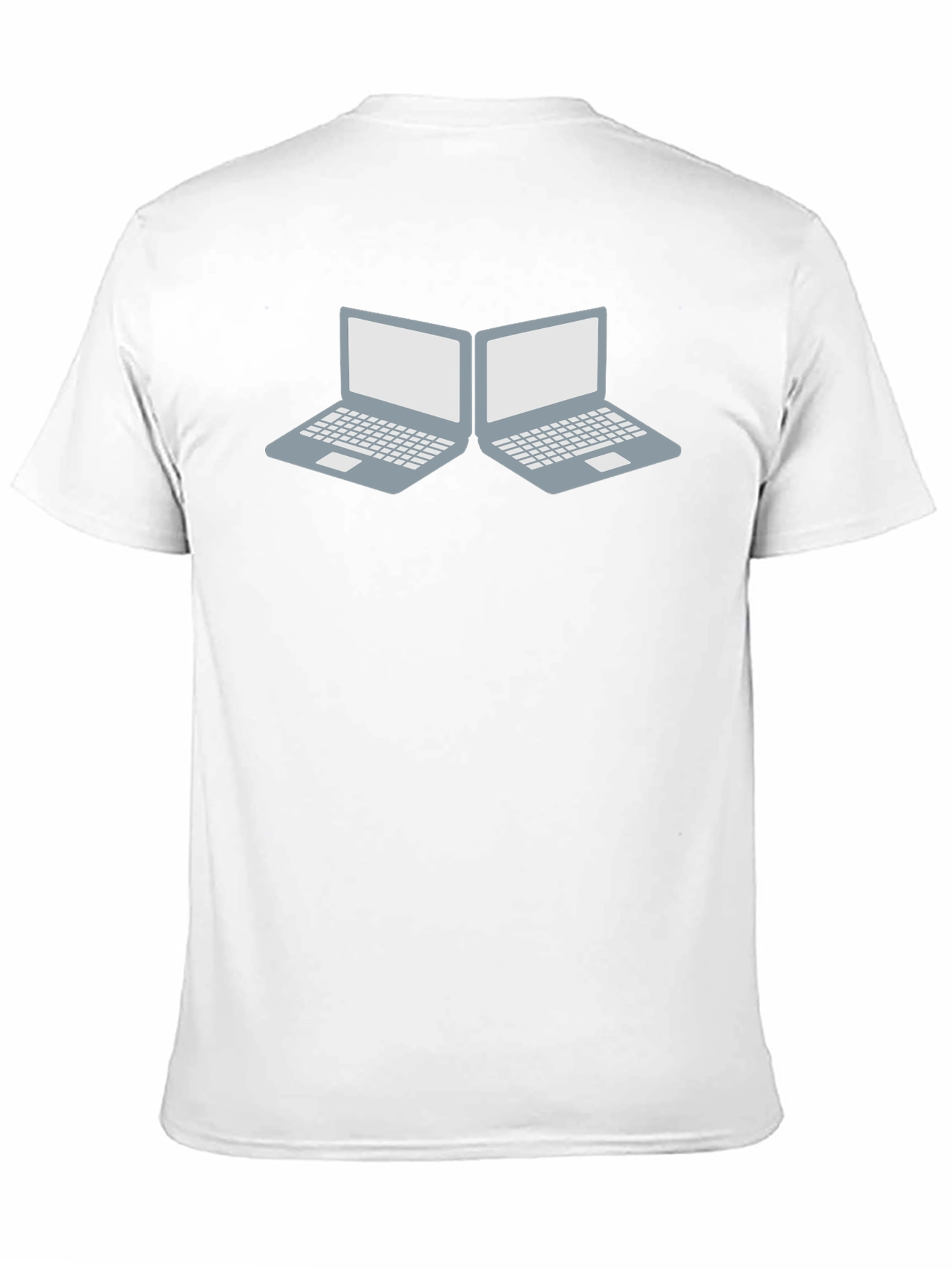 Laptop Duo Graphic Tee - Tech Enthusiast Style