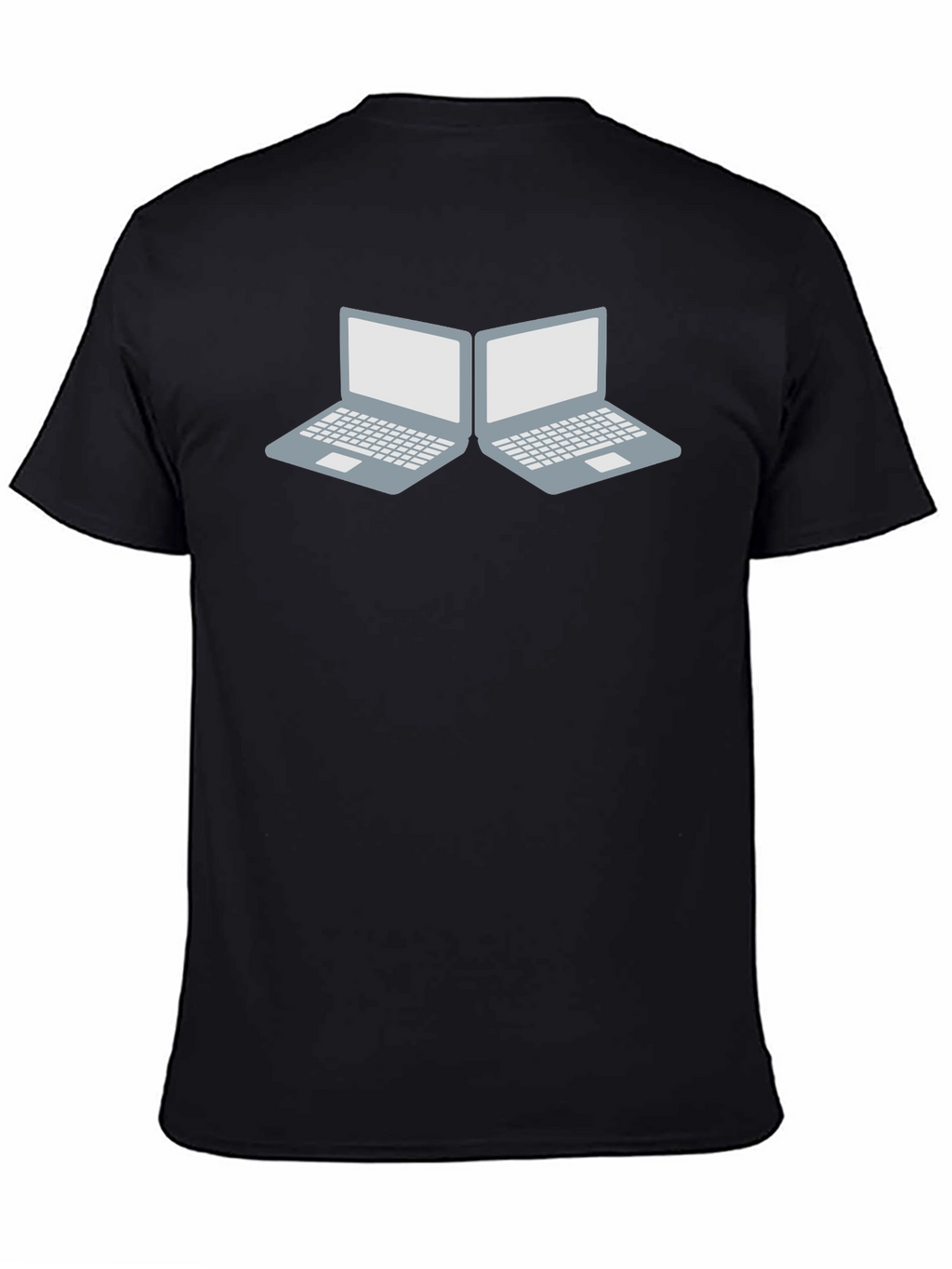 Laptop Duo Graphic Tee - Tech Enthusiast Style
