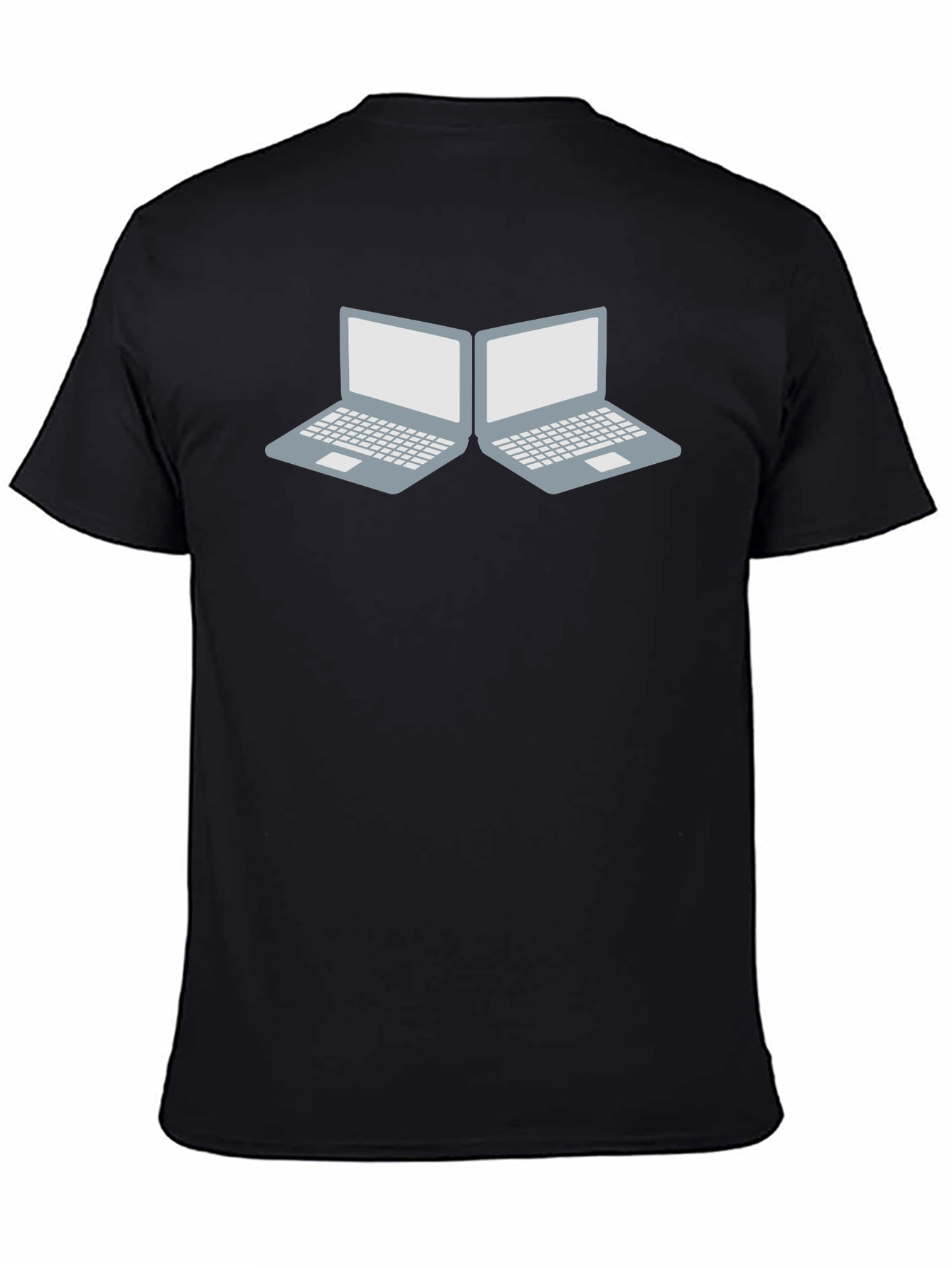 Laptop Duo Graphic Tee - Tech Enthusiast Style