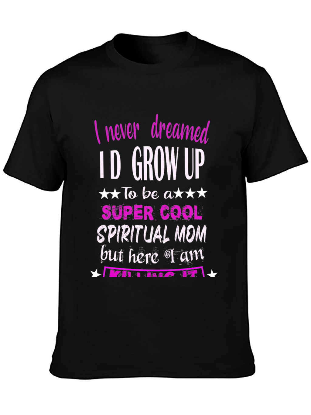 Spiritual Mom Graphic T-Shirt - Black