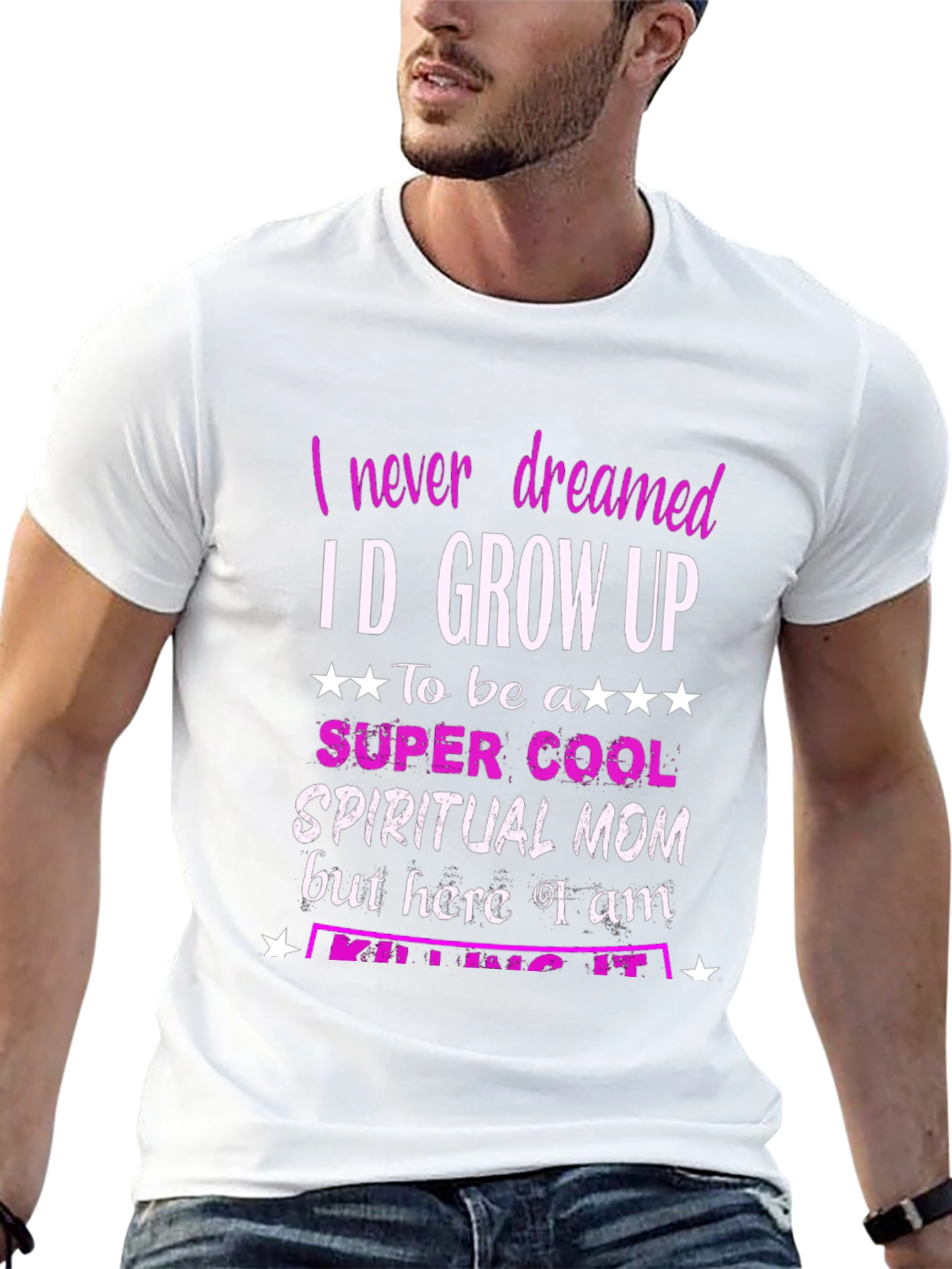 Spiritual Mom Graphic T-Shirt - Black