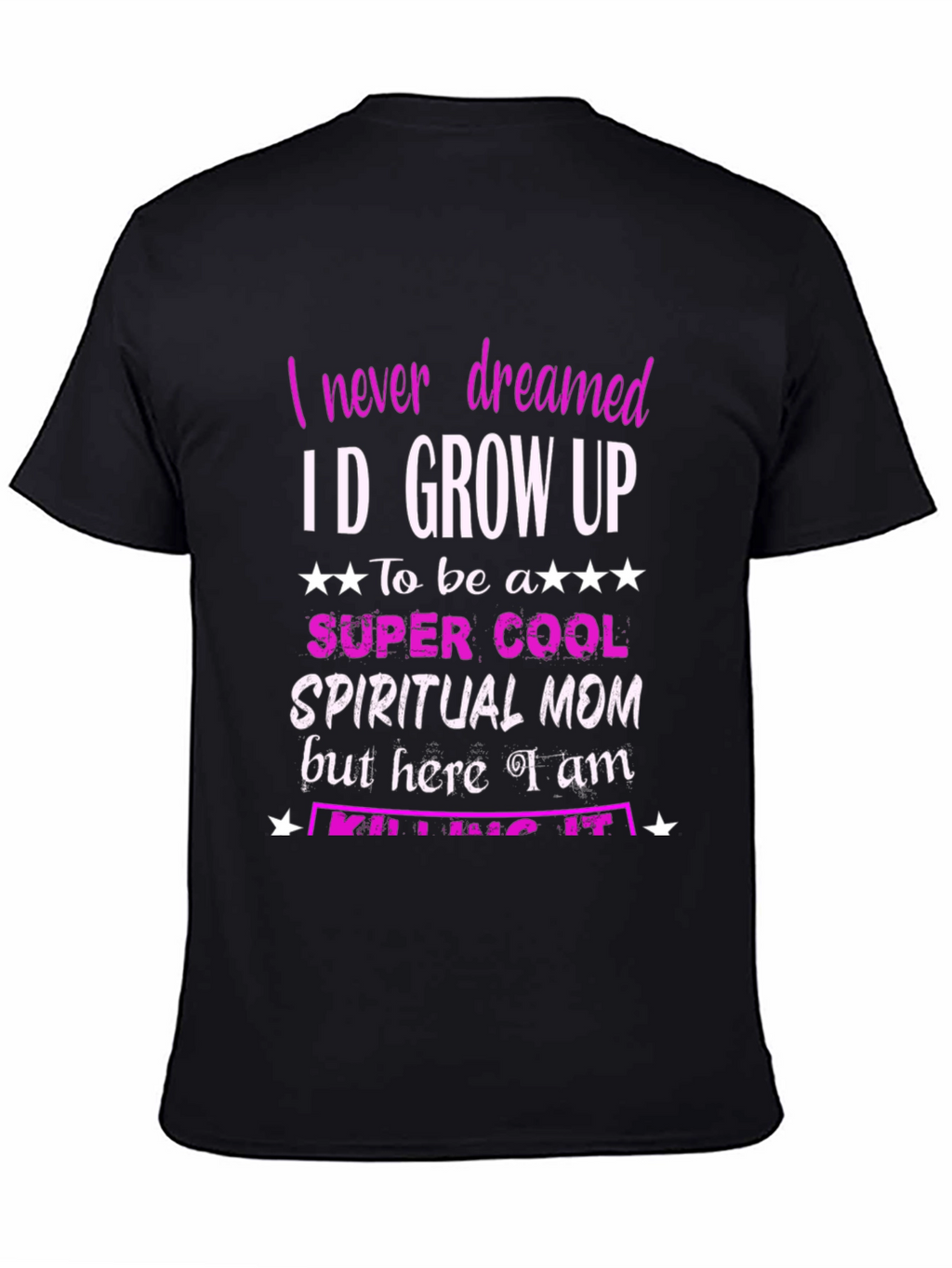 Spiritual Mom Graphic T-Shirt - Black