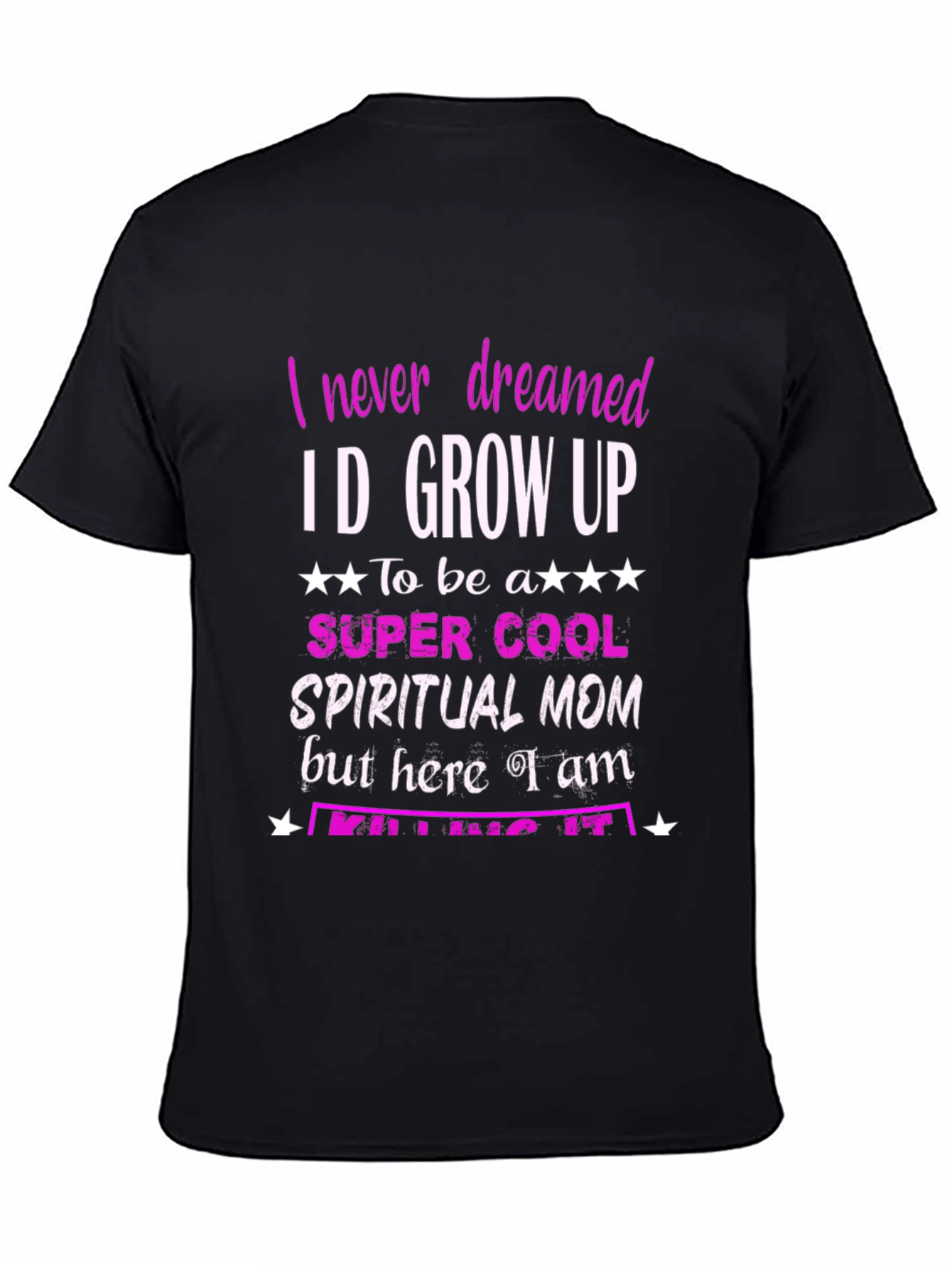Spiritual Mom Graphic T-Shirt - Black