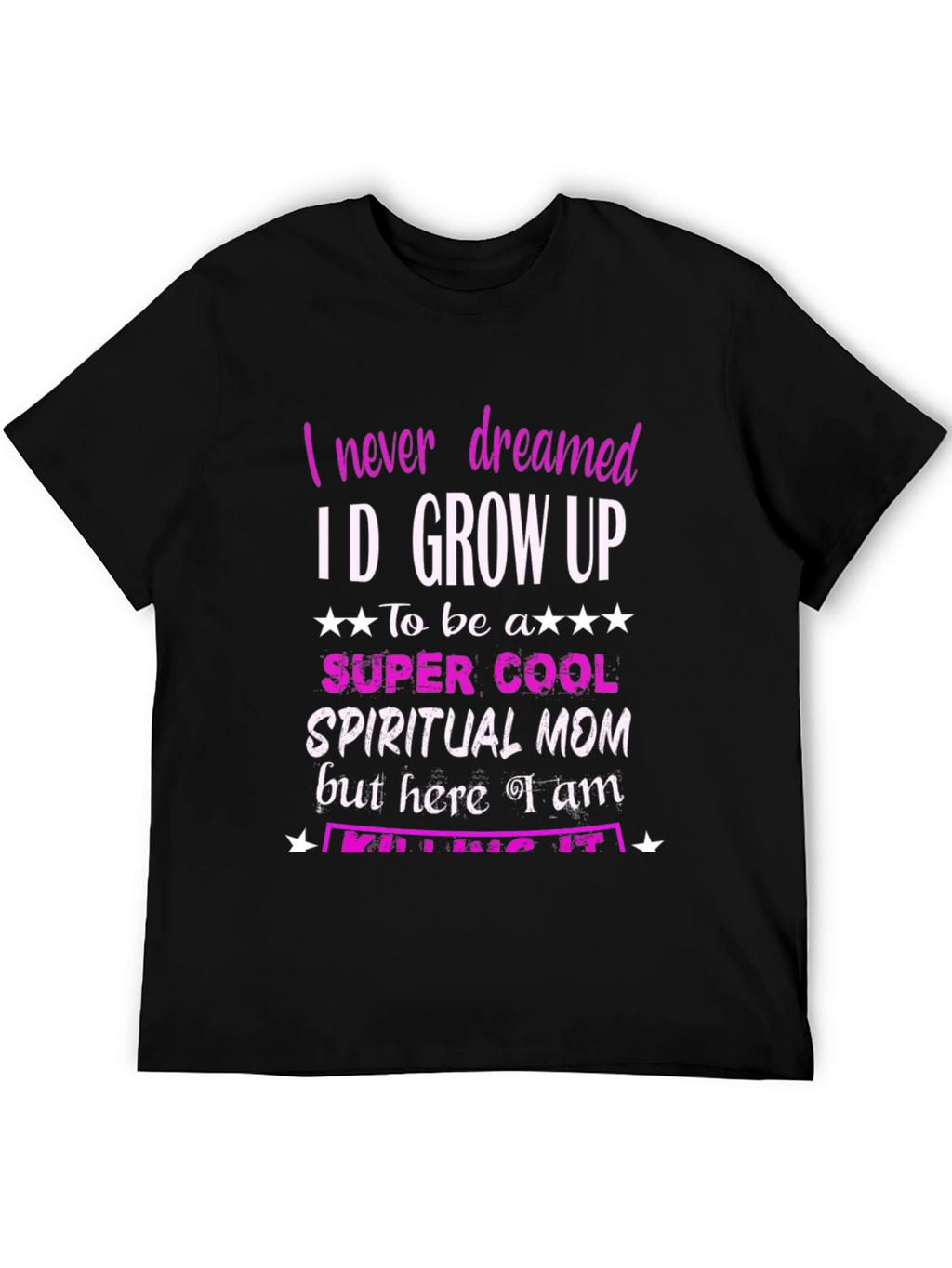 Spiritual Mom Graphic T-Shirt - Black