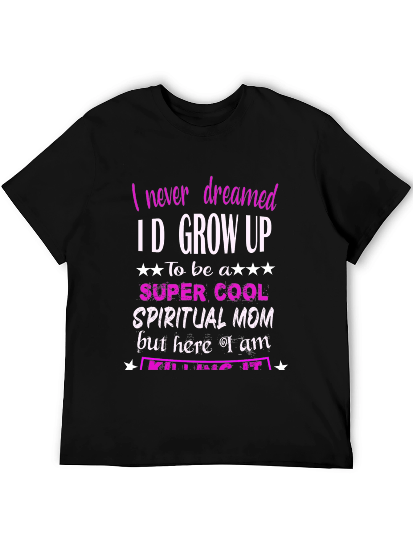 Spiritual Mom Graphic T-Shirt - Black