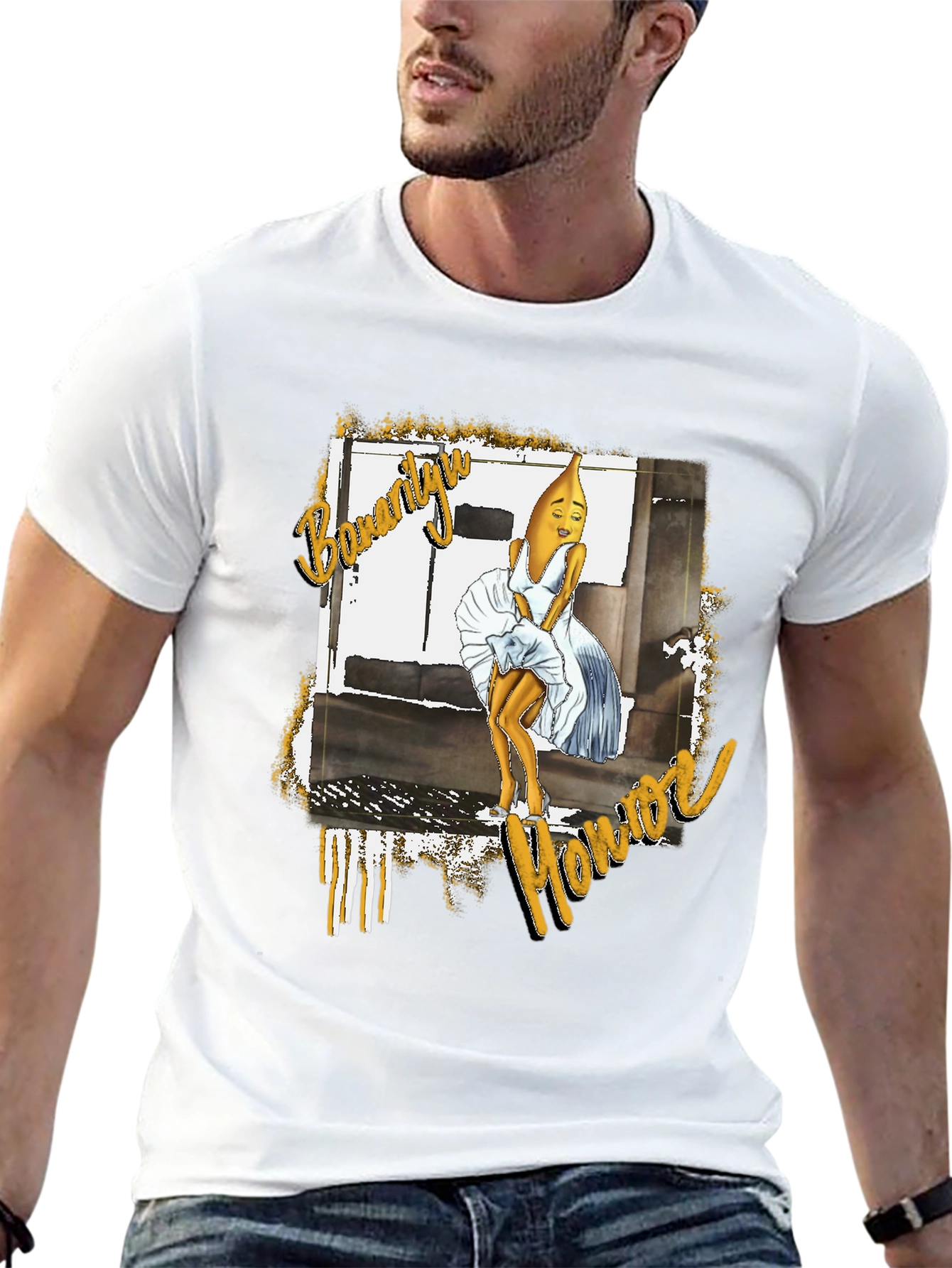 Banana Monroe T-Shirt Funny Parody Tee