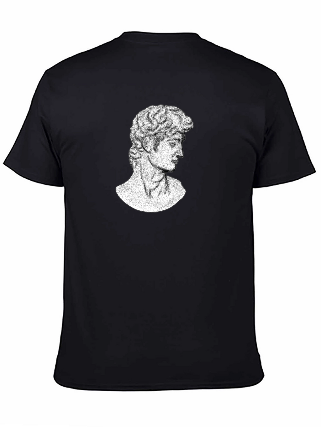 David Bust Graphic Tee - Black Casual T-Shirt
