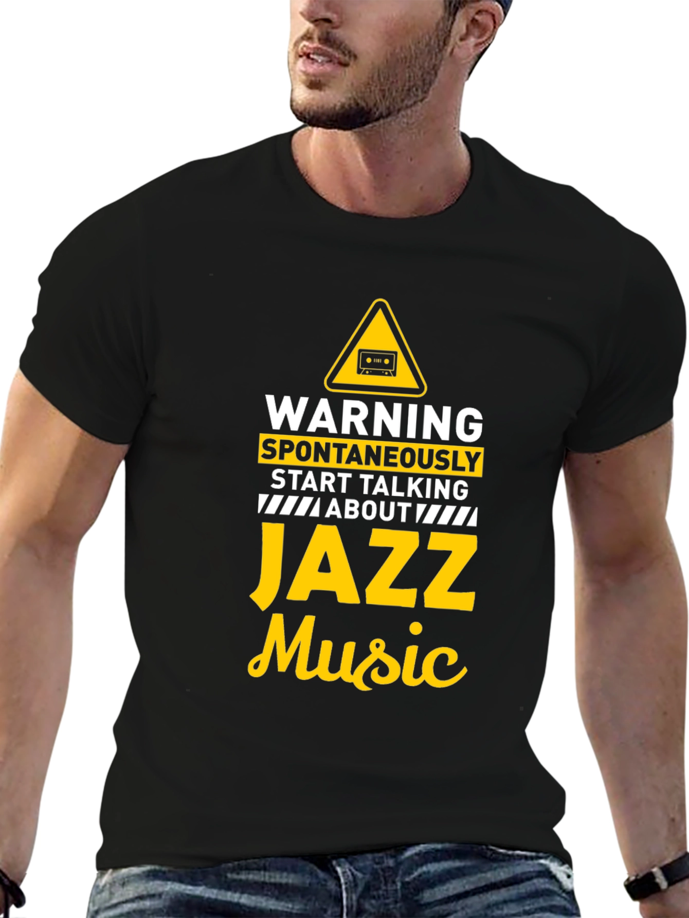 Warning Jazz Music T-Shirt Funny Musician Tee