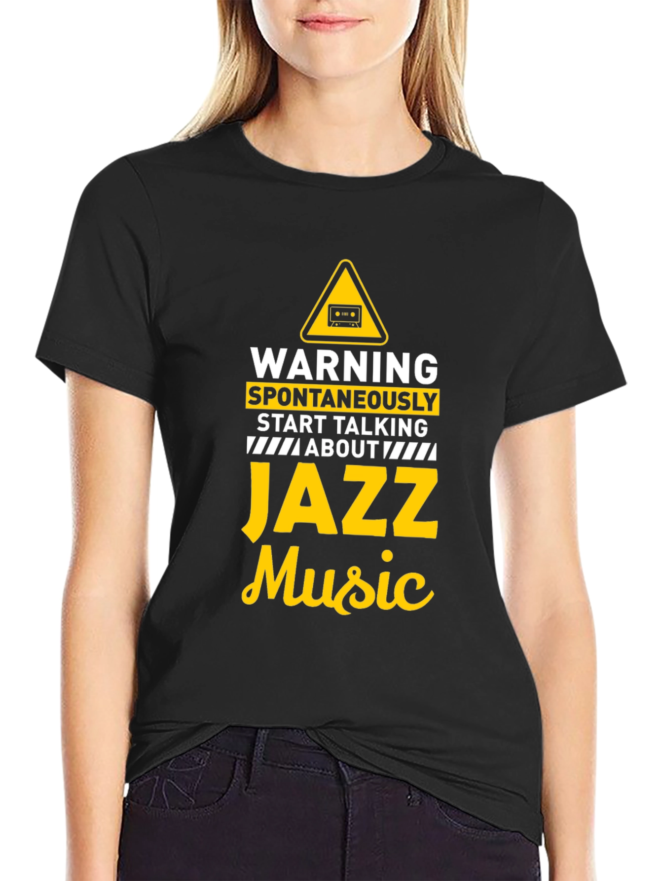 Warning Jazz Music T-Shirt Funny Musician Tee