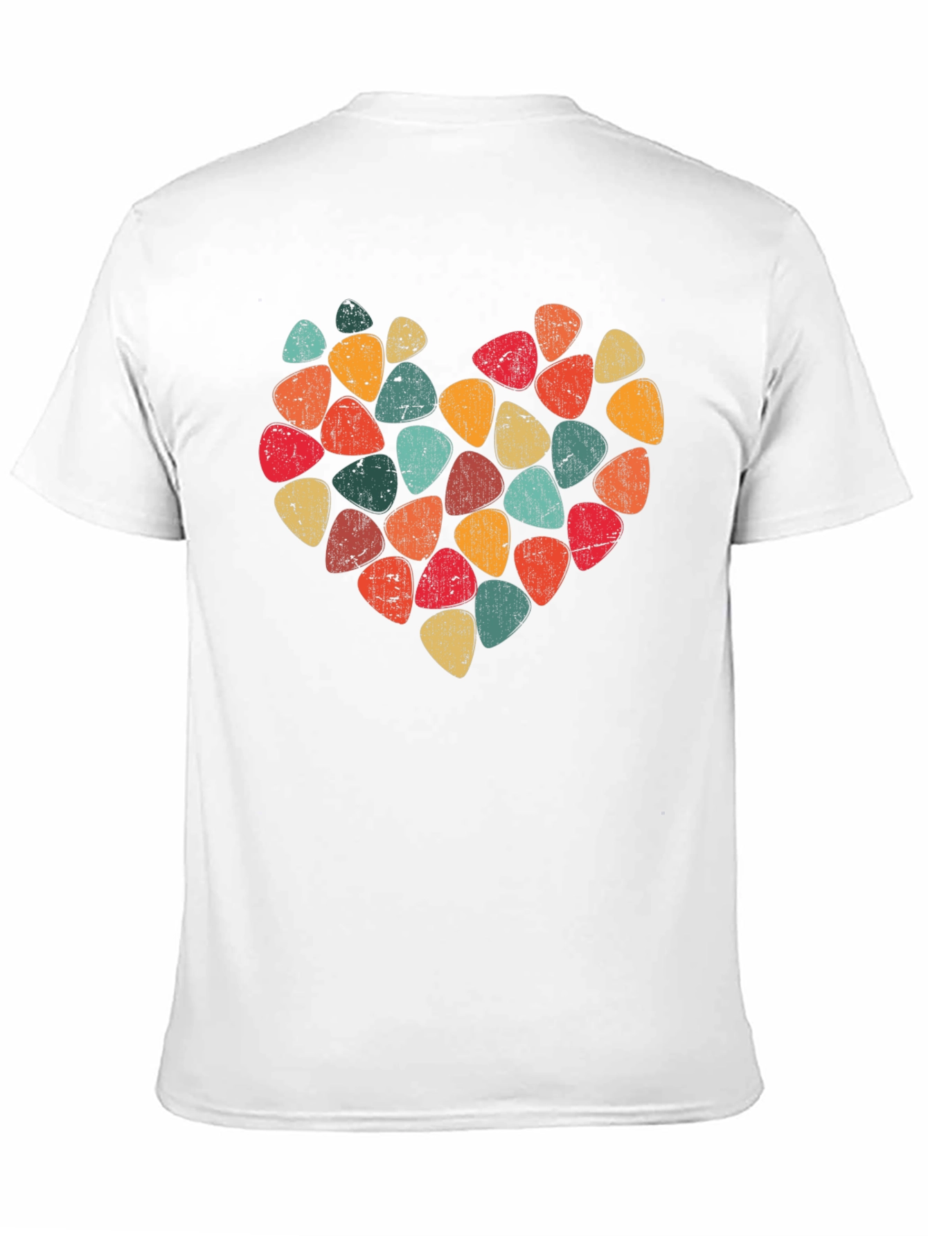 Guitar Pick Heart T-Shirt - Music Lover Tee
