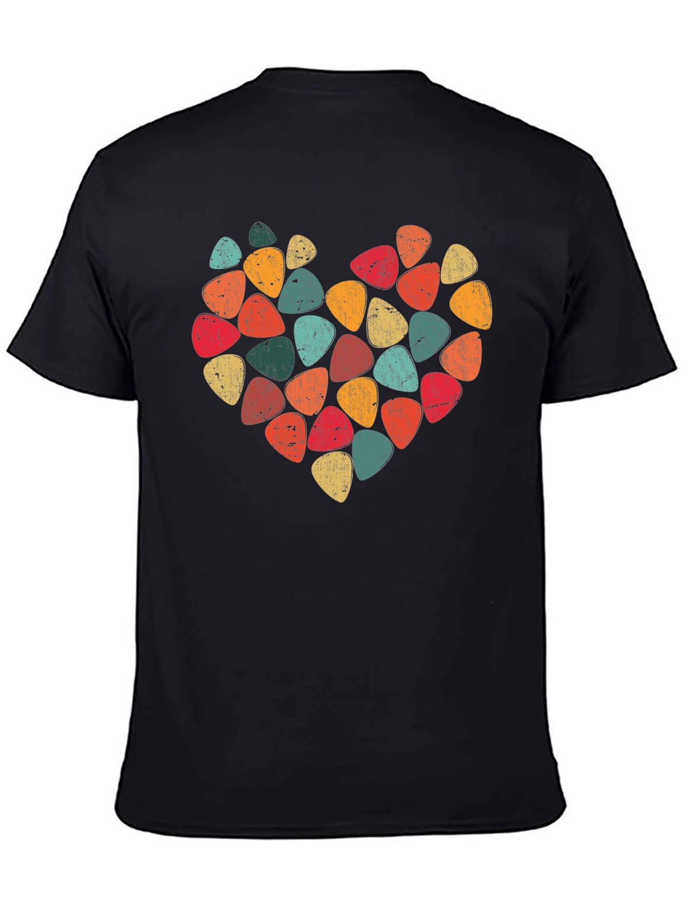 Guitar Pick Heart T-Shirt - Music Lover Tee