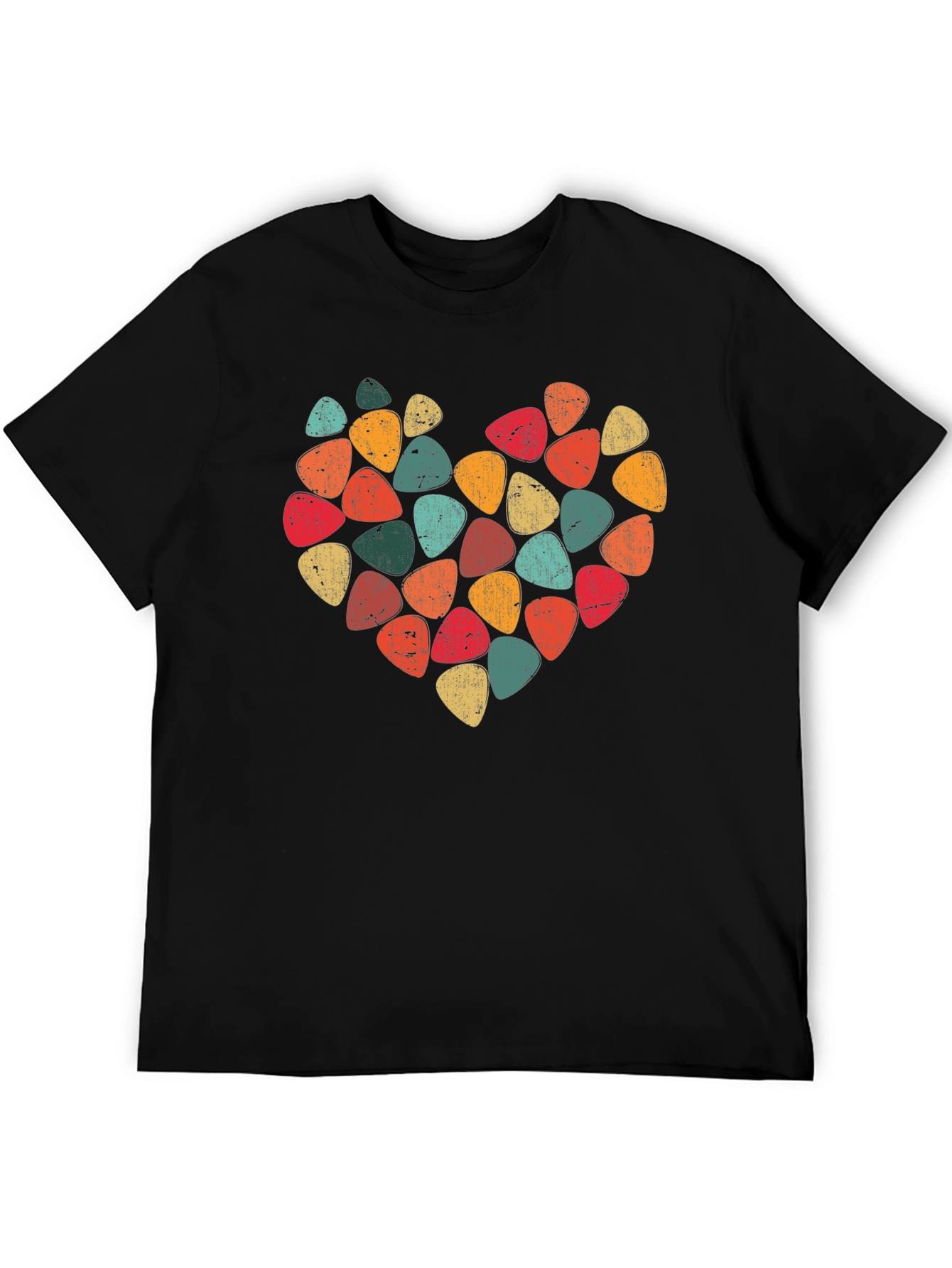 Guitar Pick Heart T-Shirt - Music Lover Tee