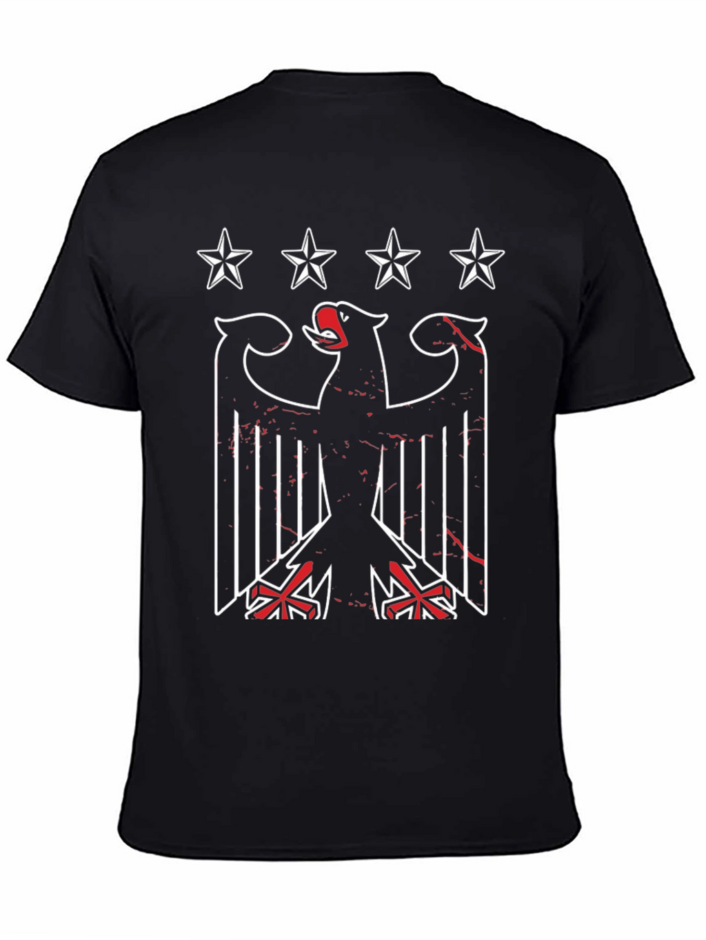 Graphic Eagle T-Shirt: Patriotic Black Tee