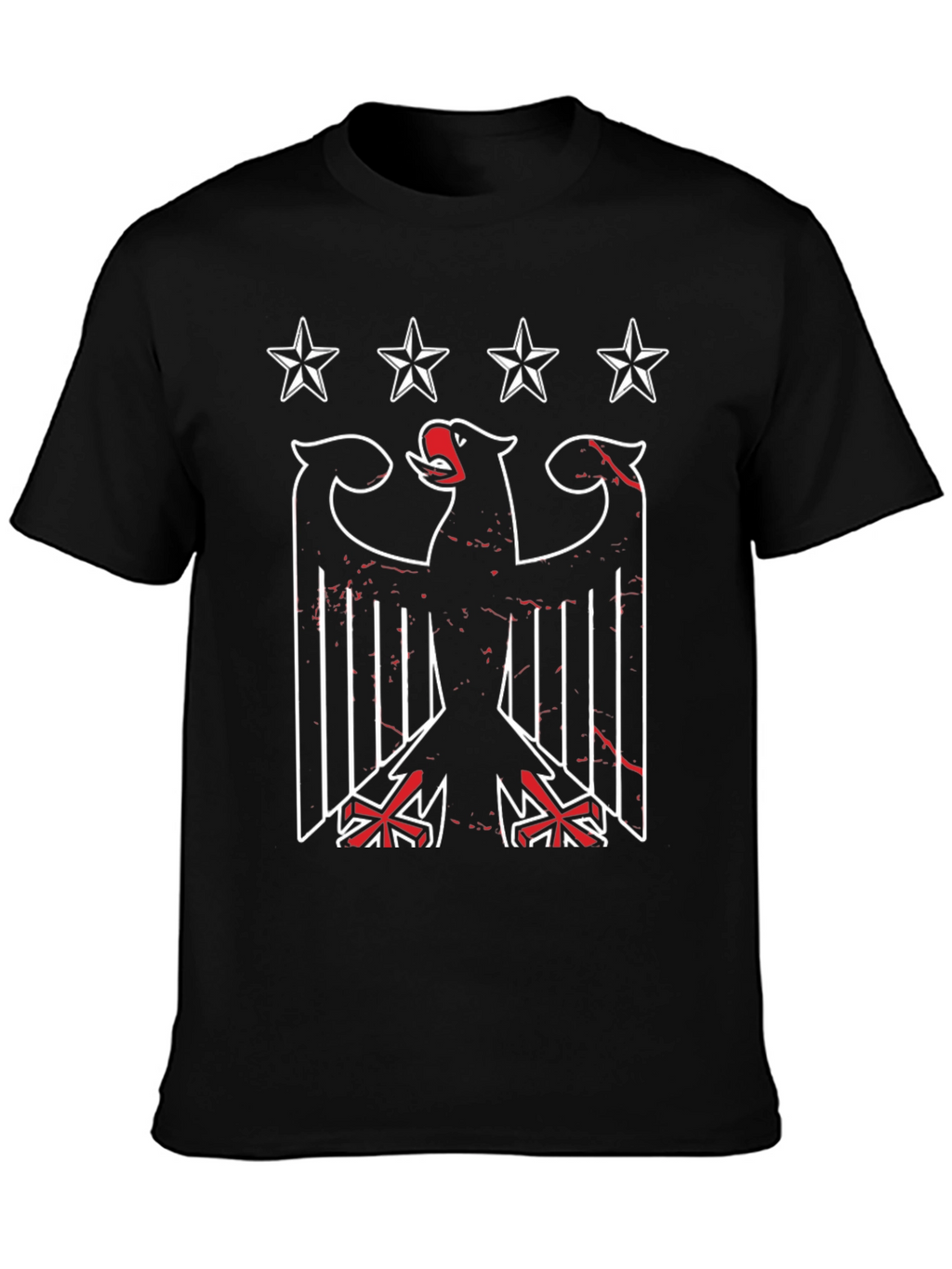Graphic Eagle T-Shirt: Patriotic Black Tee