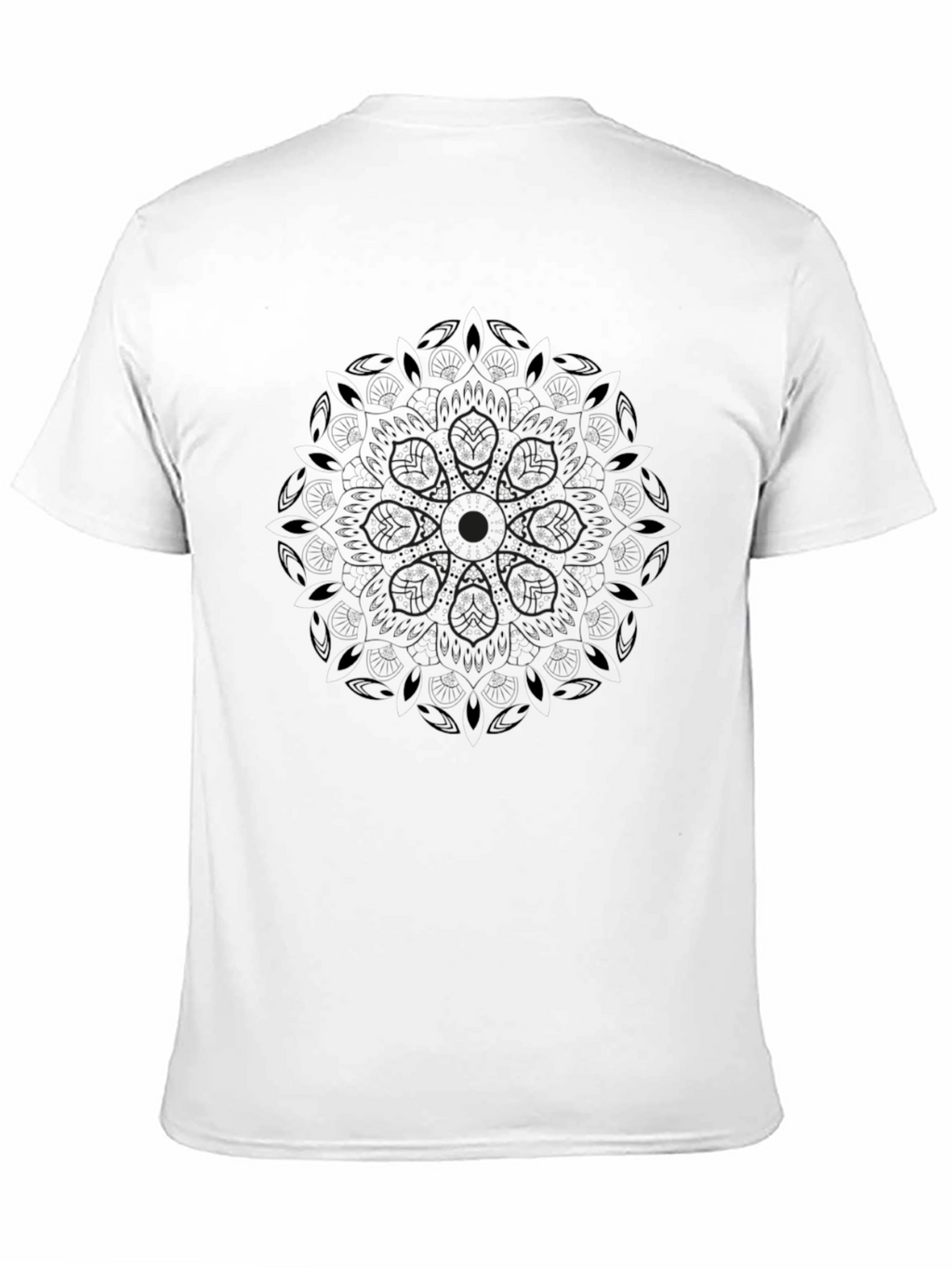 Elegant Black Mandala Graphic Tee
