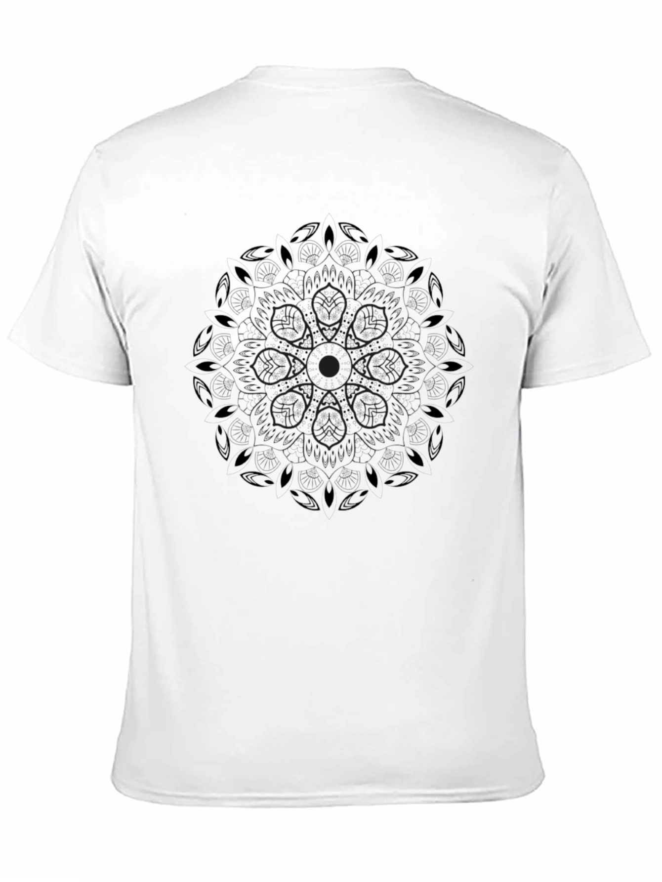 Elegant Black Mandala Graphic Tee