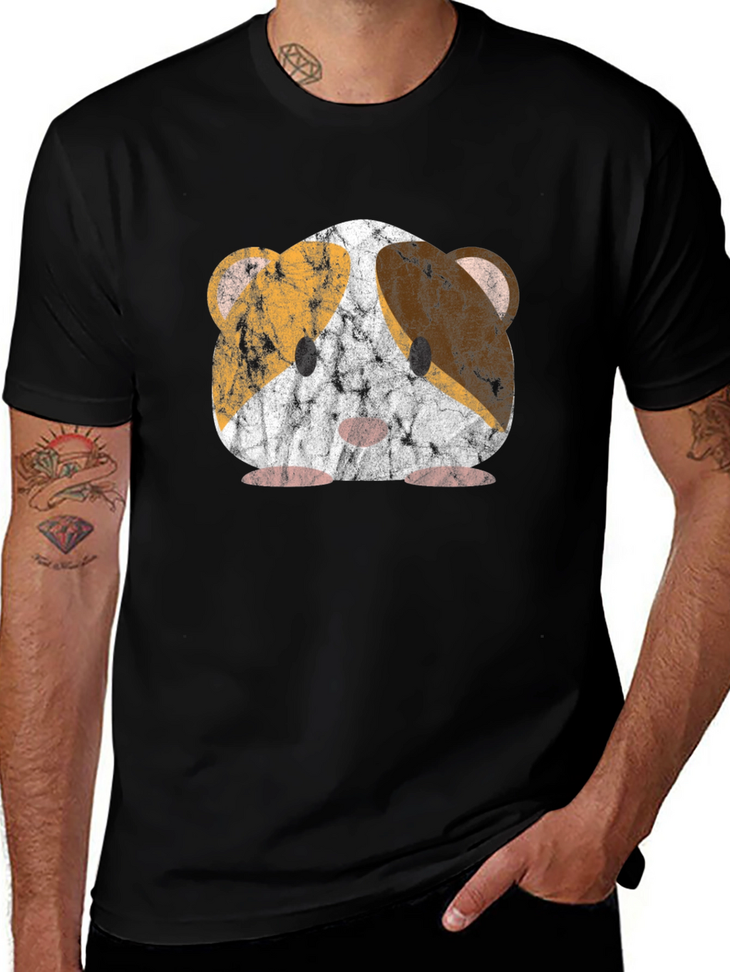 Guinea Pig T-Shirt - Distressed Pet Graphic Tee