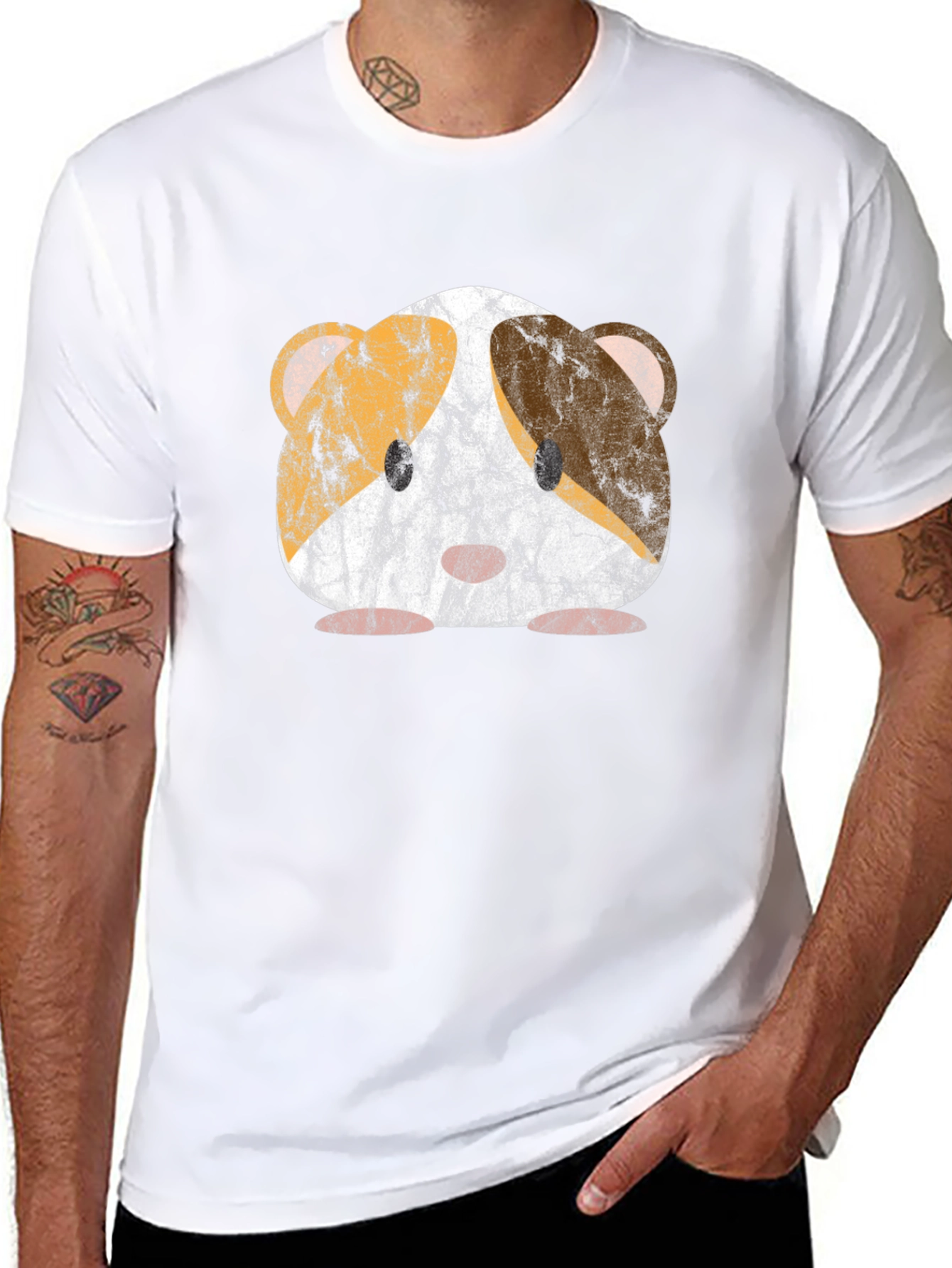 Guinea Pig T-Shirt - Distressed Pet Graphic Tee