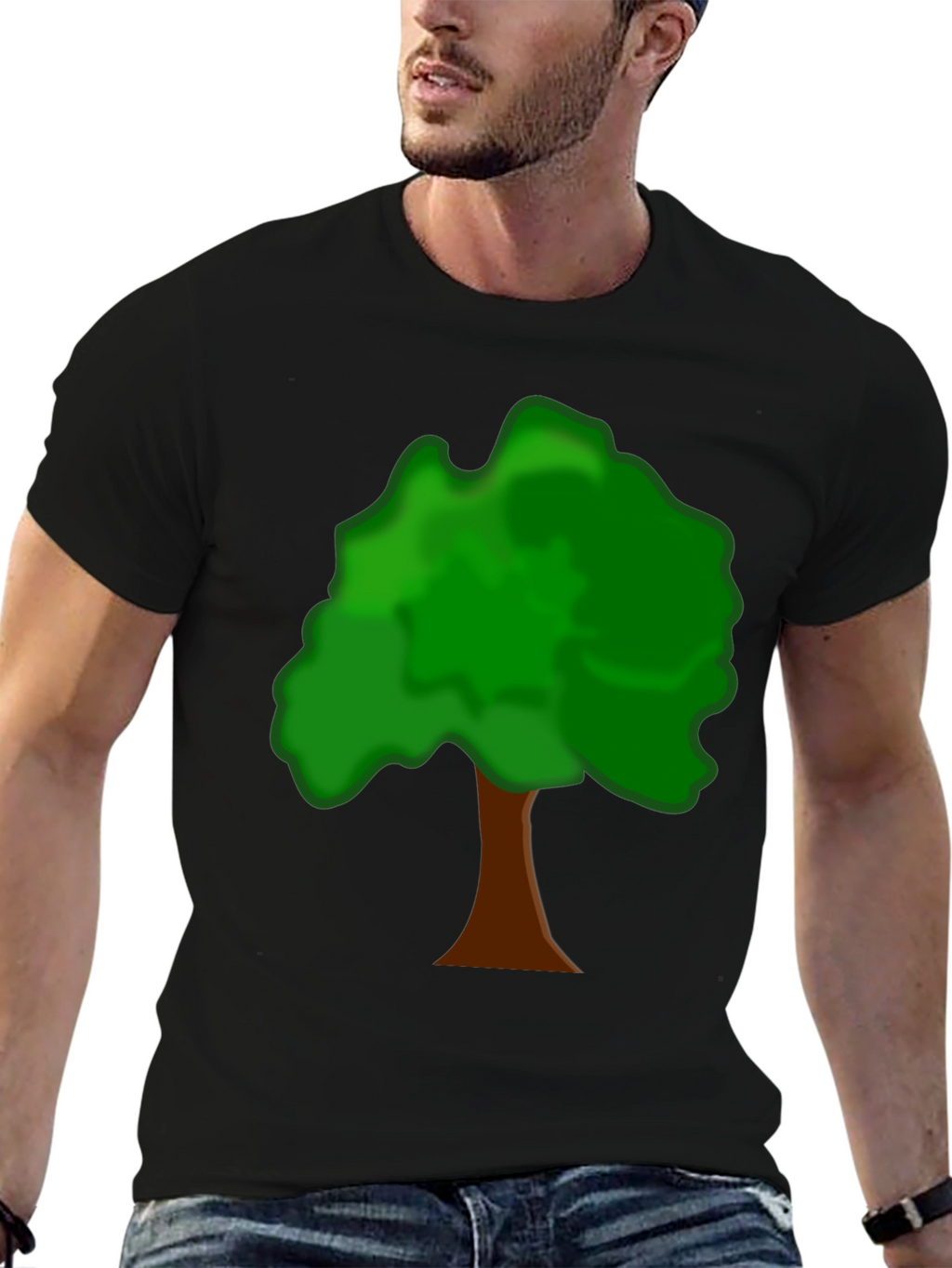 Tree Graphic Tee - Nature Lovers Black T-Shirt
