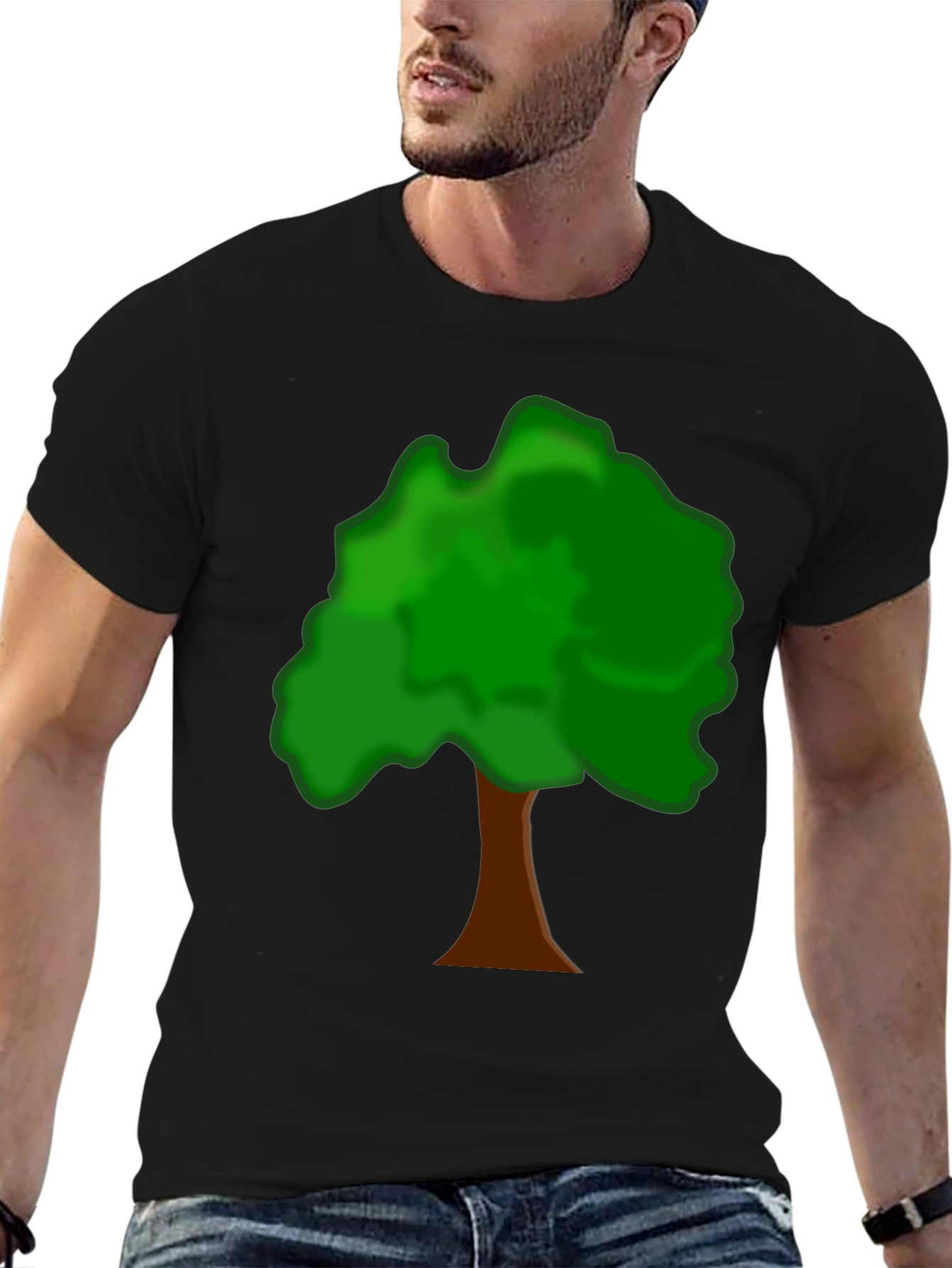 Tree Graphic Tee - Nature Lovers Black T-Shirt