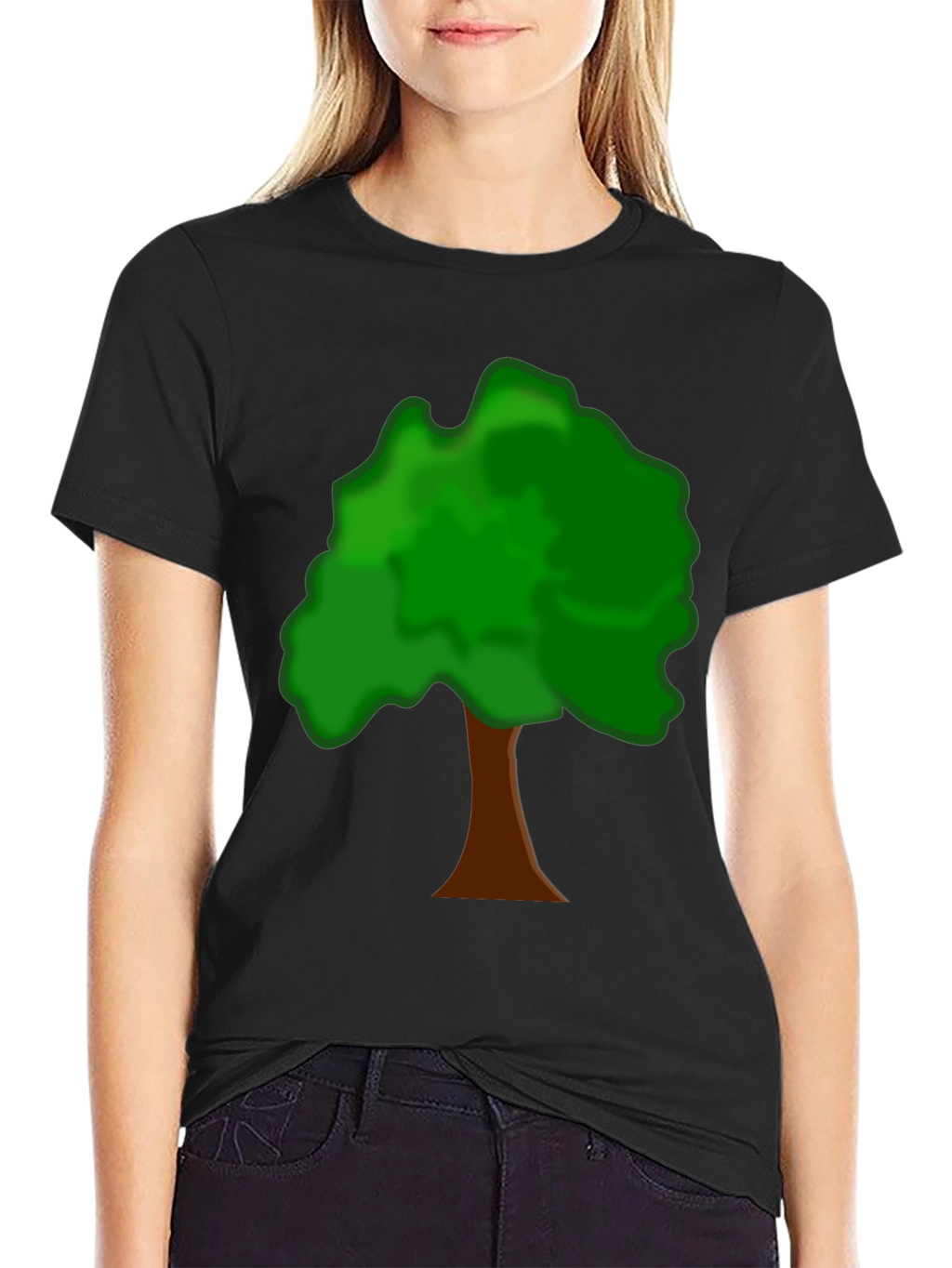 Tree Graphic Tee - Nature Lovers Black T-Shirt