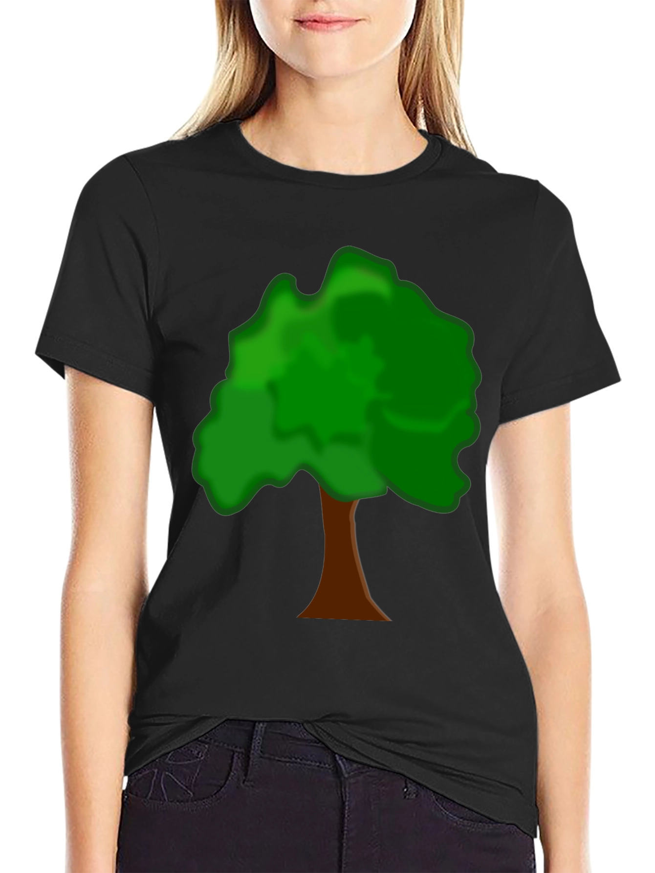Tree Graphic Tee - Nature Lovers Black T-Shirt
