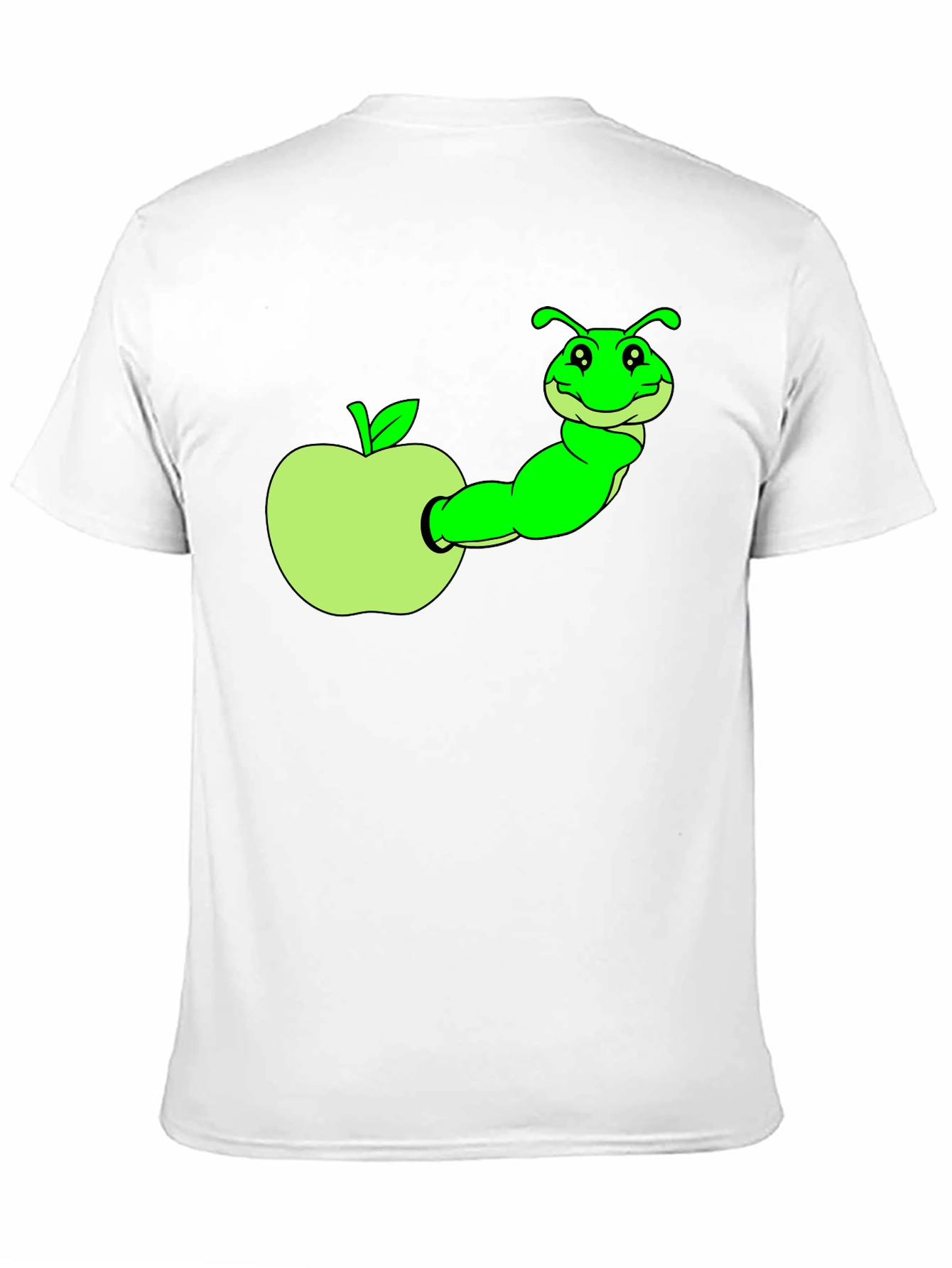 Caterpillar in Apple Graphic T-Shirt
