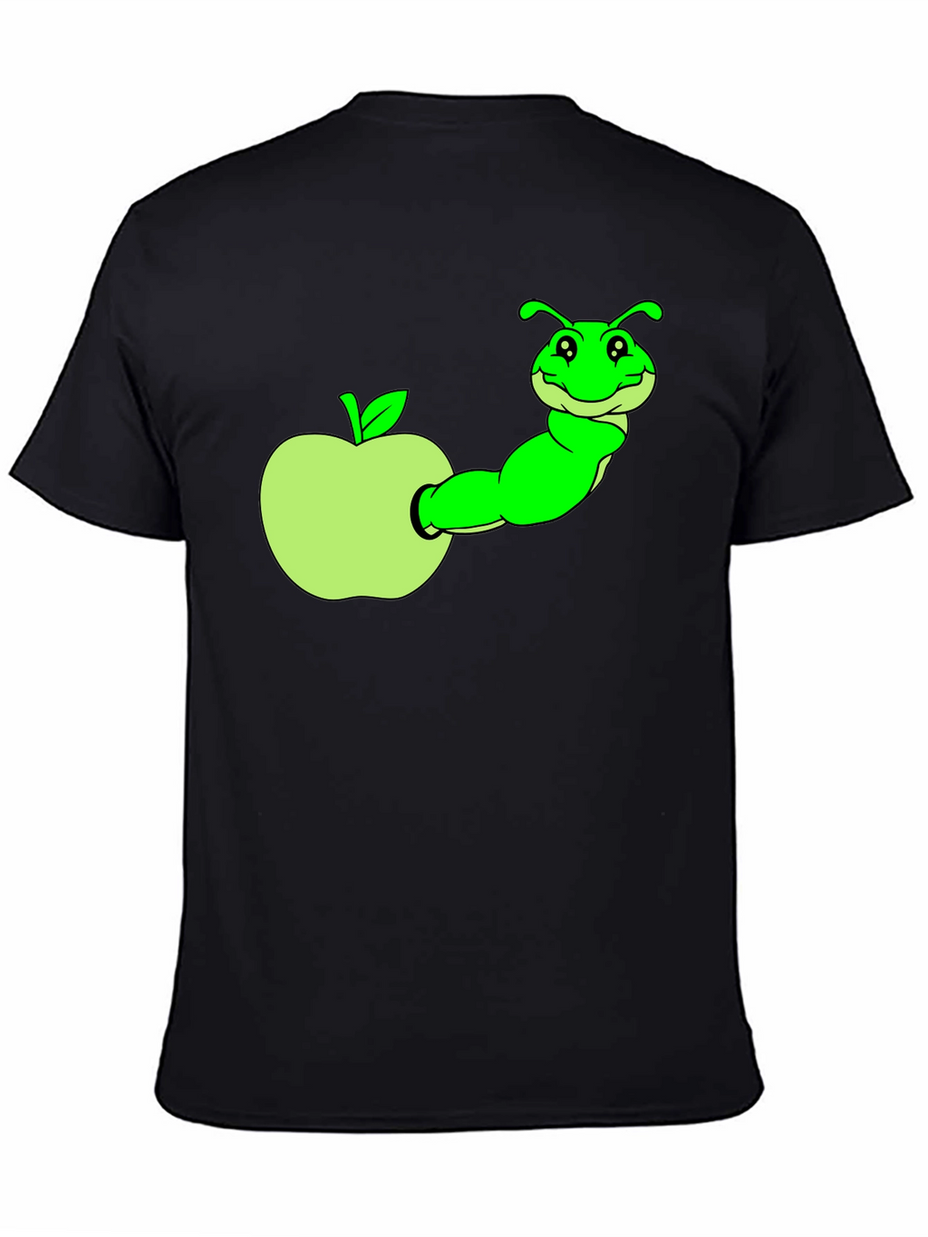Caterpillar in Apple Graphic T-Shirt