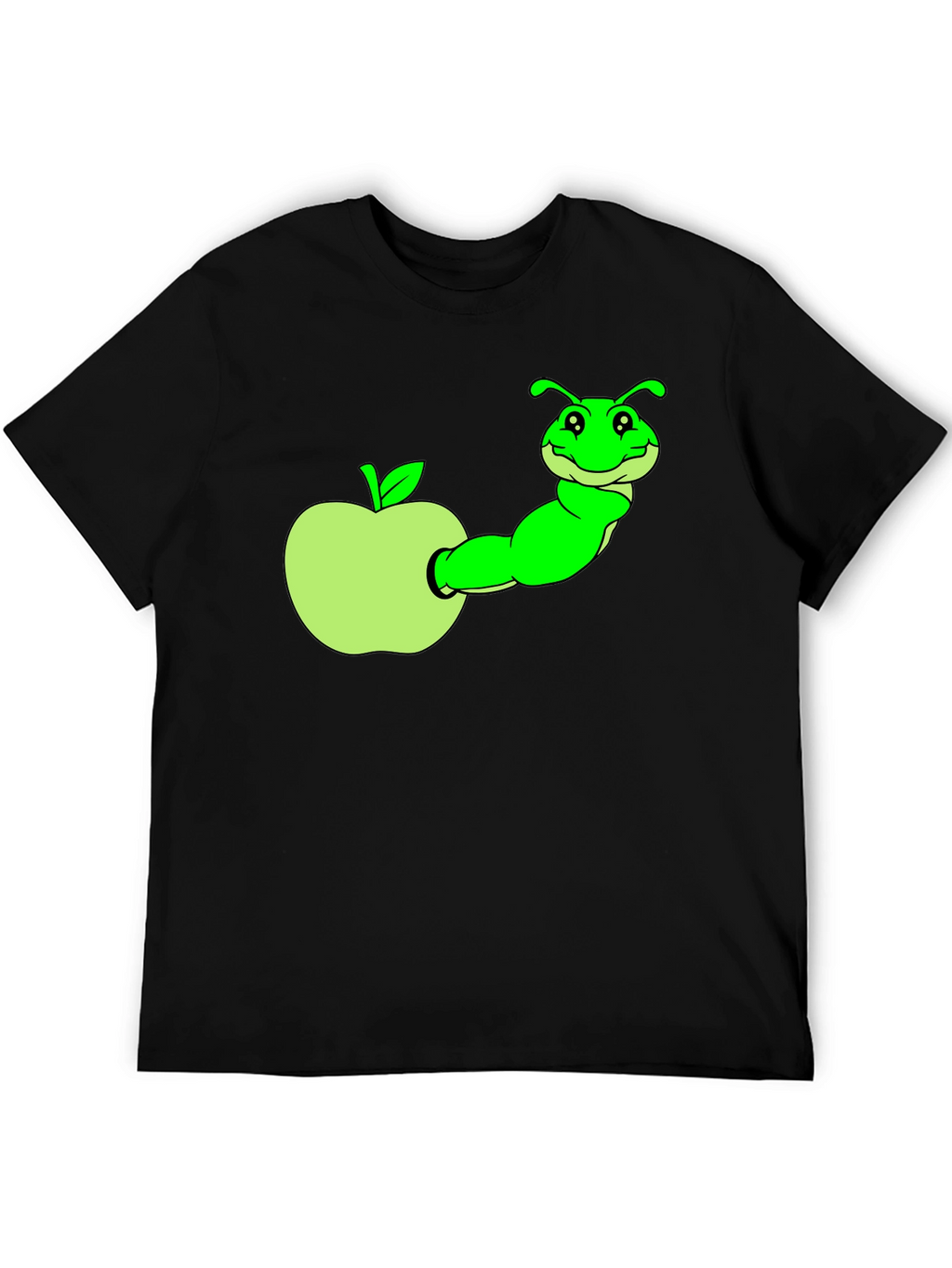 Caterpillar in Apple Graphic T-Shirt