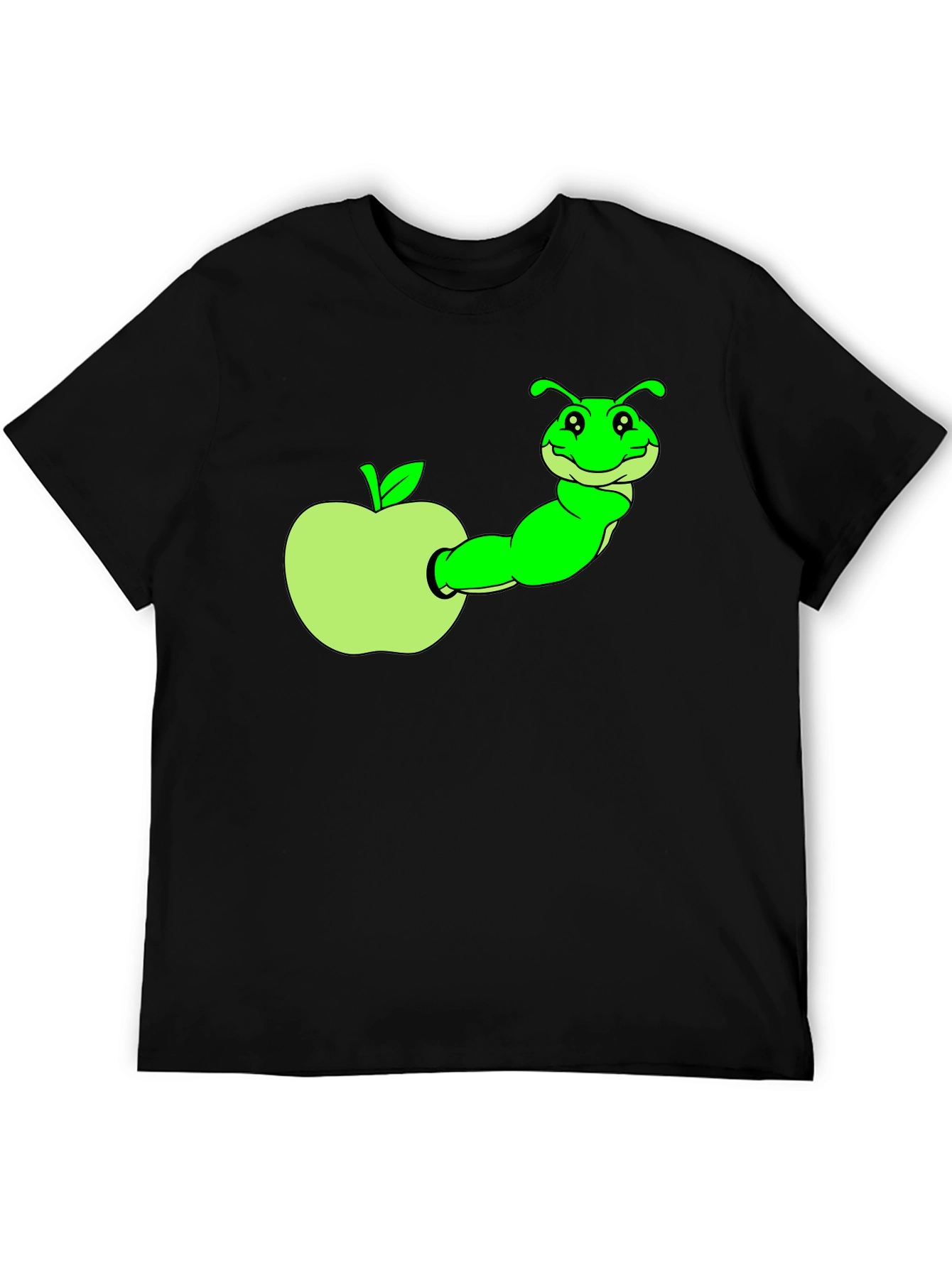Caterpillar in Apple Graphic T-Shirt
