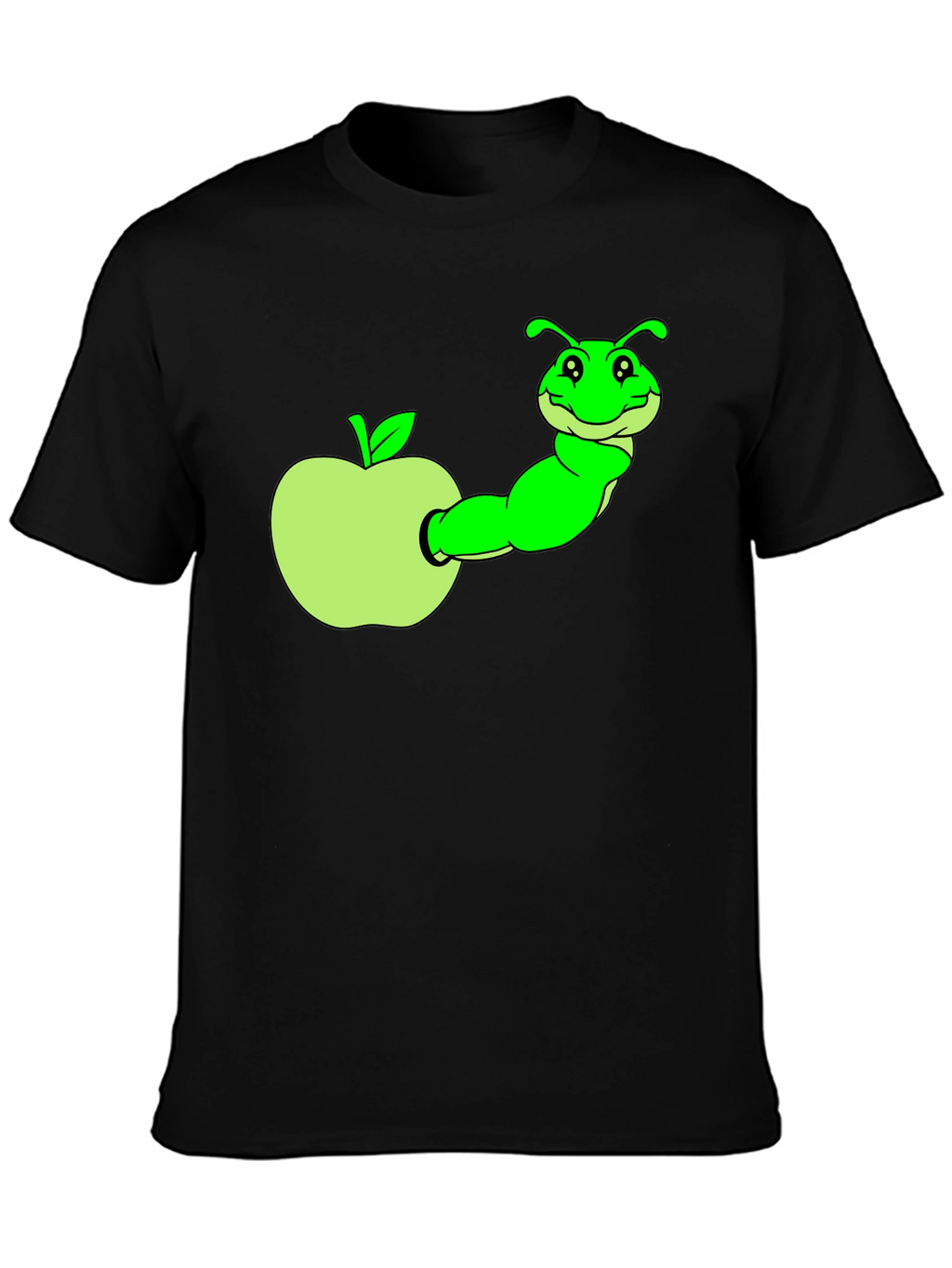 Caterpillar in Apple Graphic T-Shirt